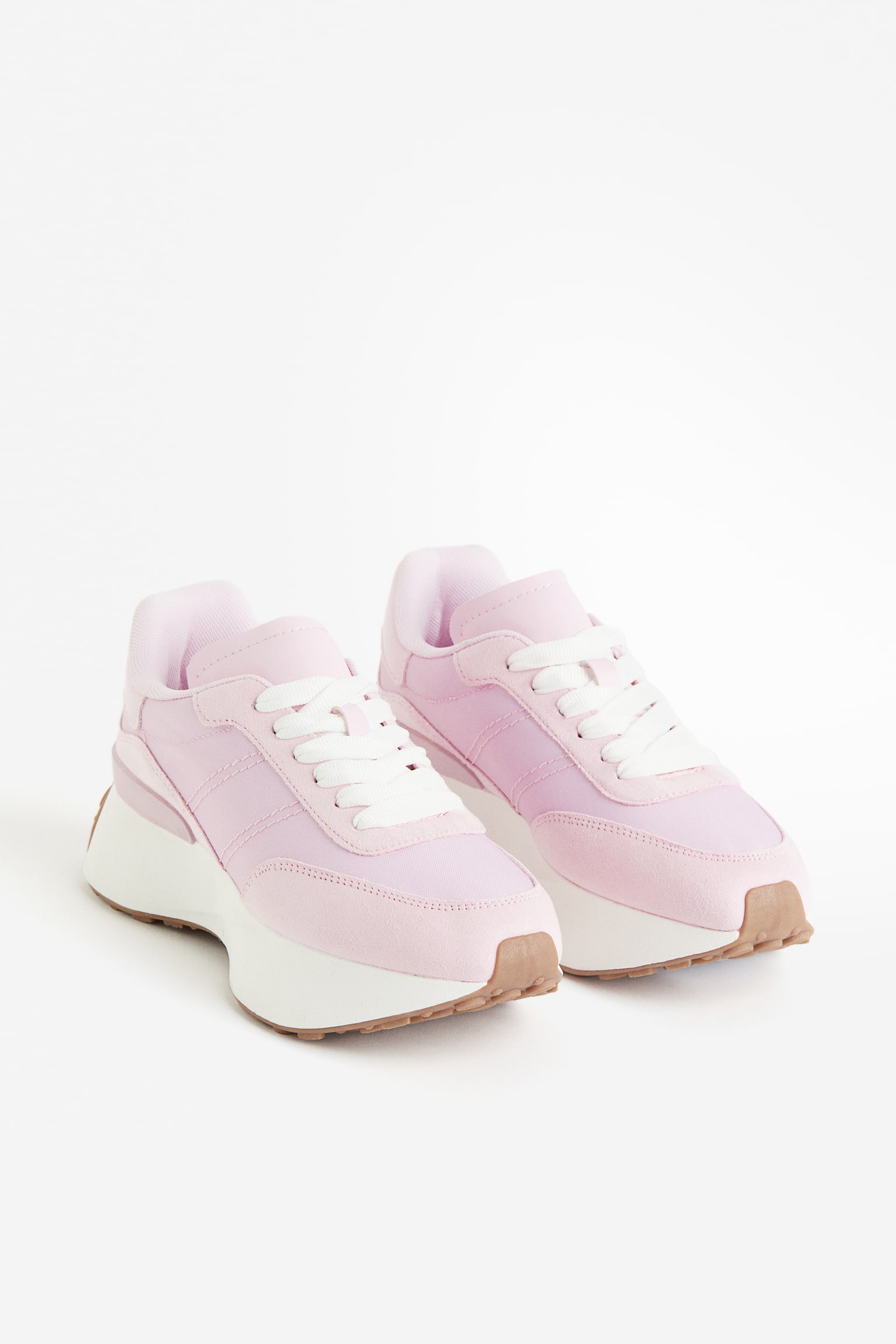 Chunky Sneakers - Light pink/White - 2