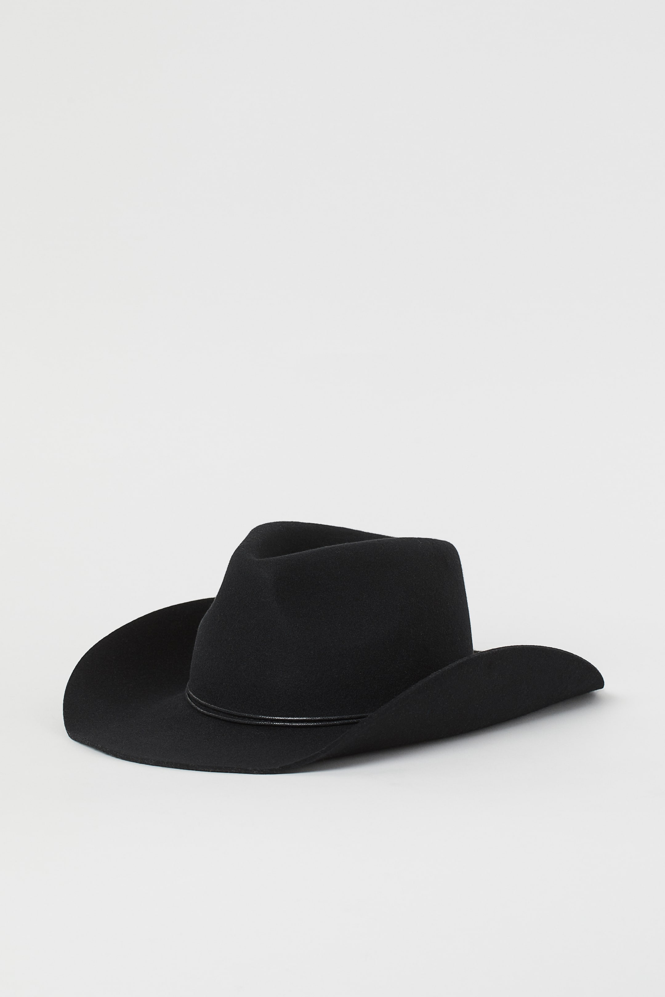 Felted wool hat - Black - Men | H&M HK