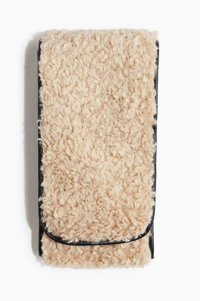 Bufanda efecto pelo - Beige - 1