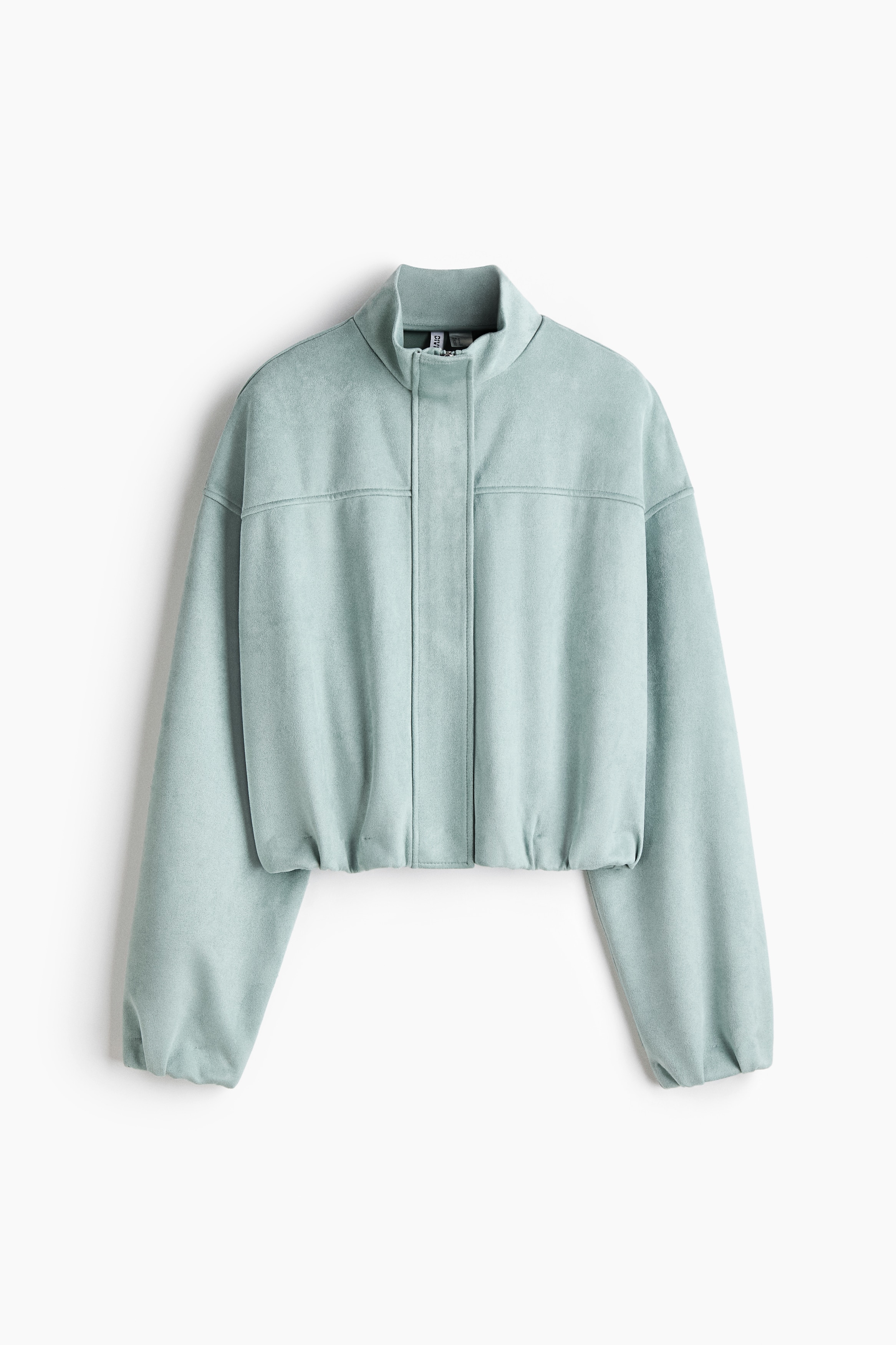 Oversized Jacket - Light dusty turquoise/Light brown