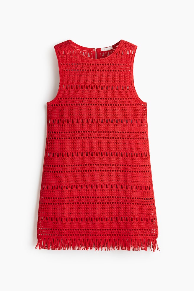 Minirobe façon crochet - Rouge - 1