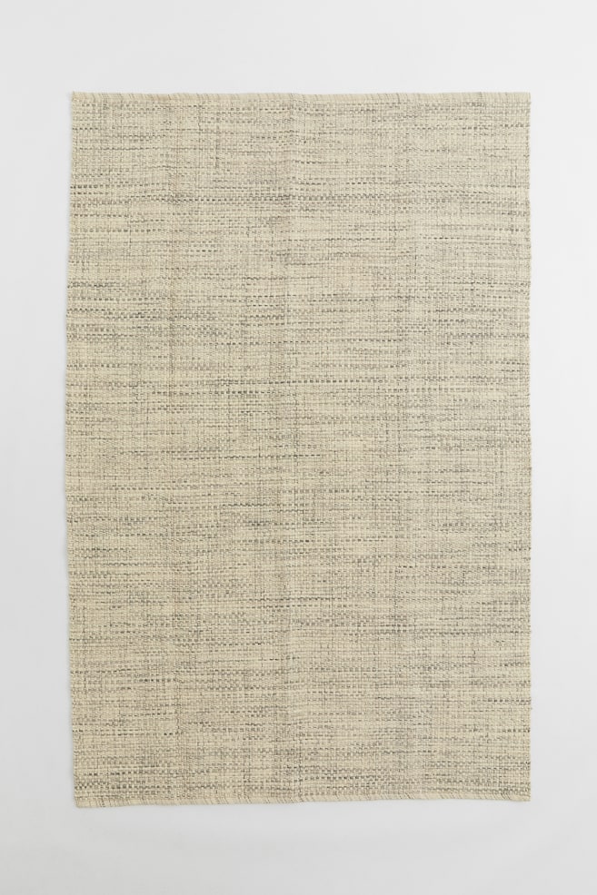 Large wool-blend rug - Light beige/Grey - 4