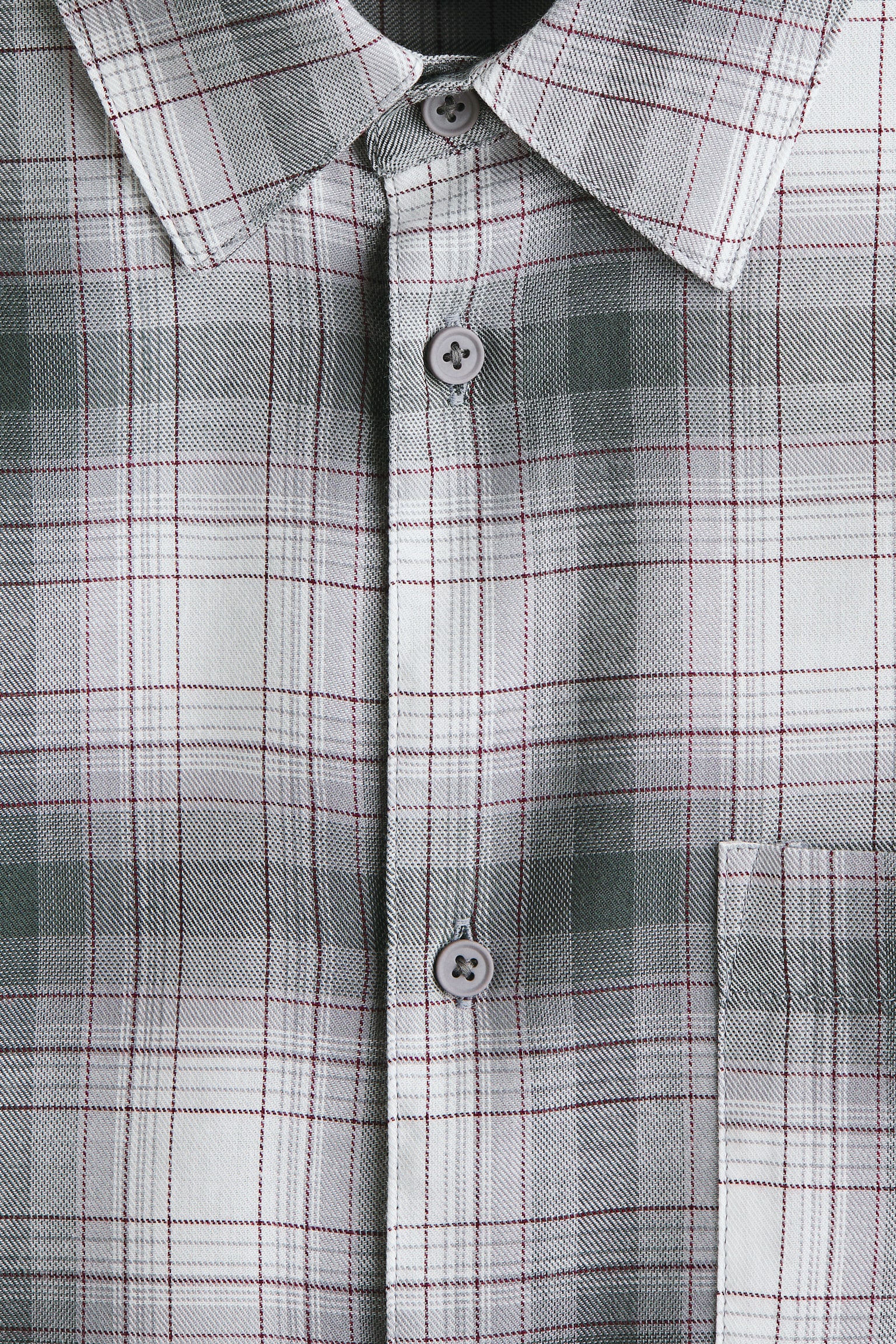 Regular Fit Shirt - Dark grey/Checked - 2