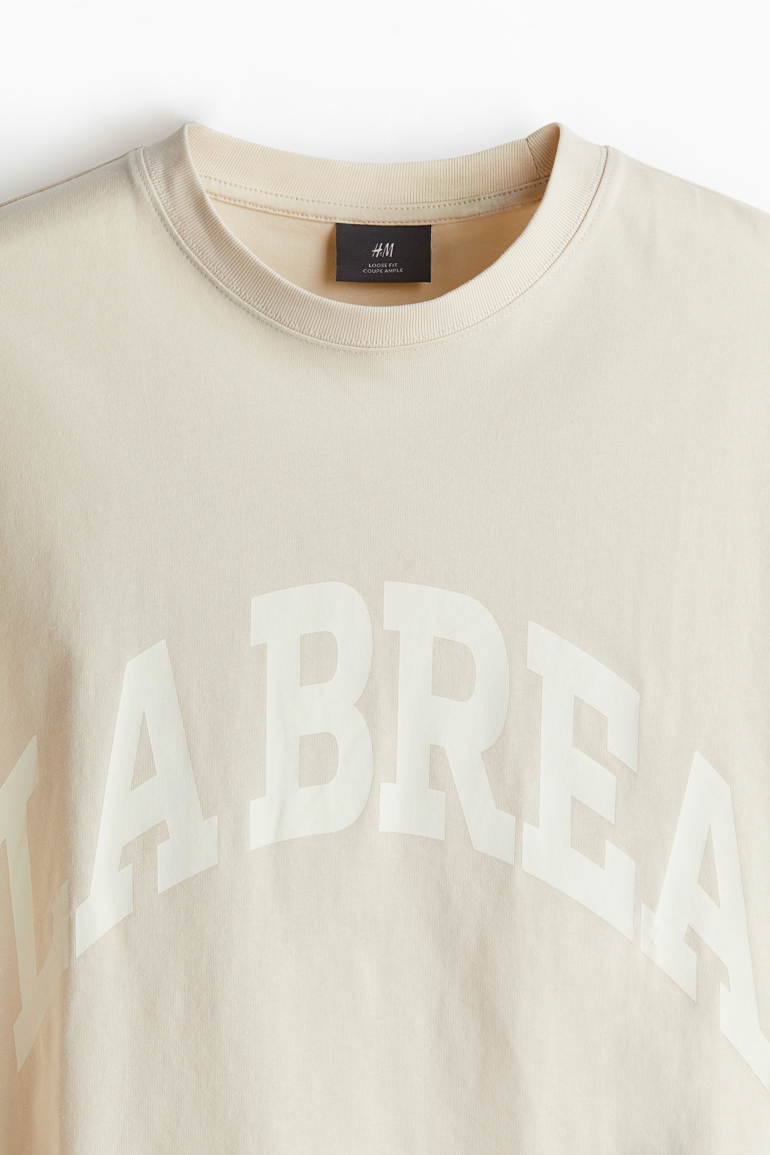 Loose Fit Print Tee - Beige/La Brea/Brick red/Black/LA/White/Los Angeles/White/Fairfax/White/Los Angeles/White/La Brea - 5