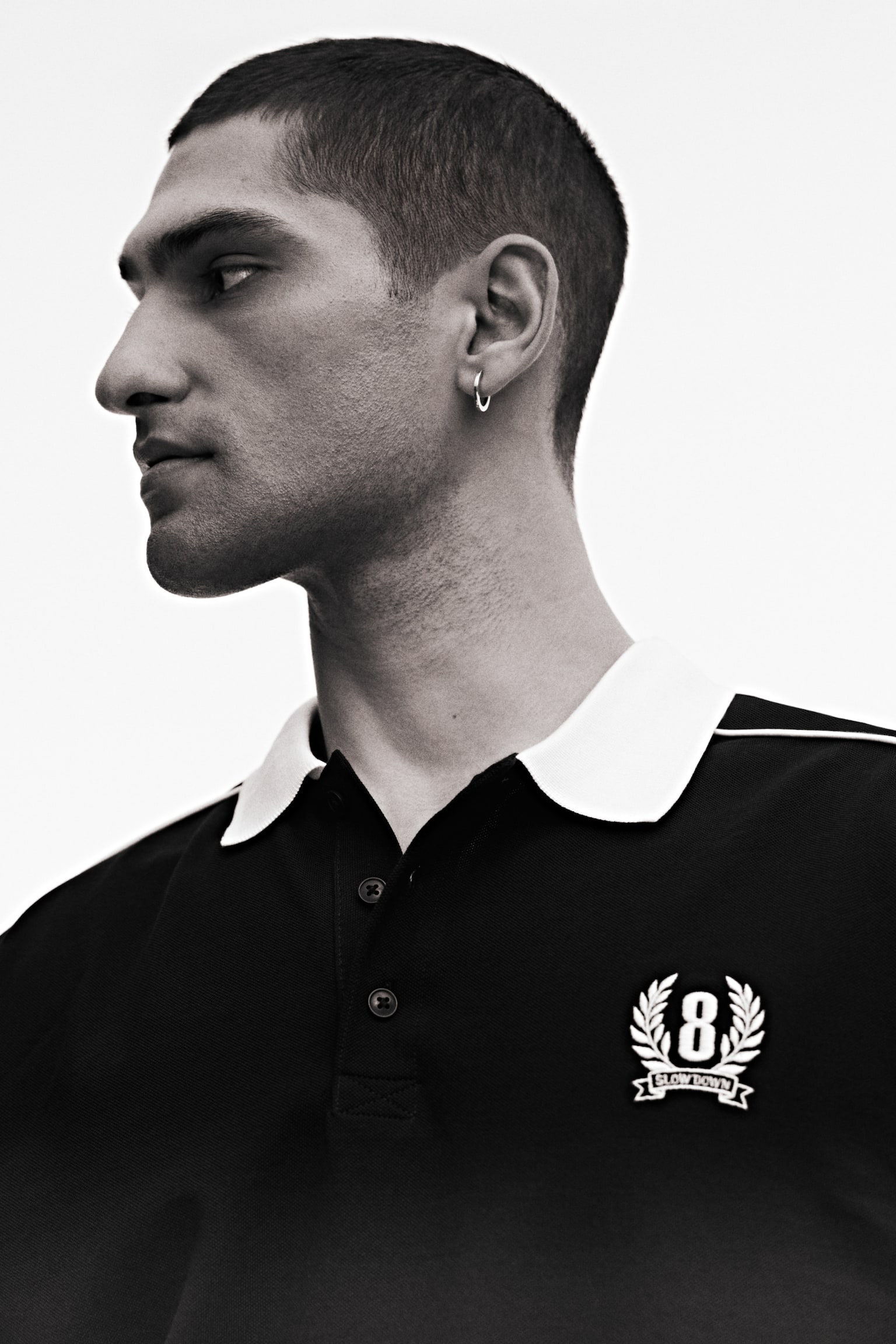 Комплект із 2 виробів із бавовняного піке - Темно-синій/Slow Down - 3