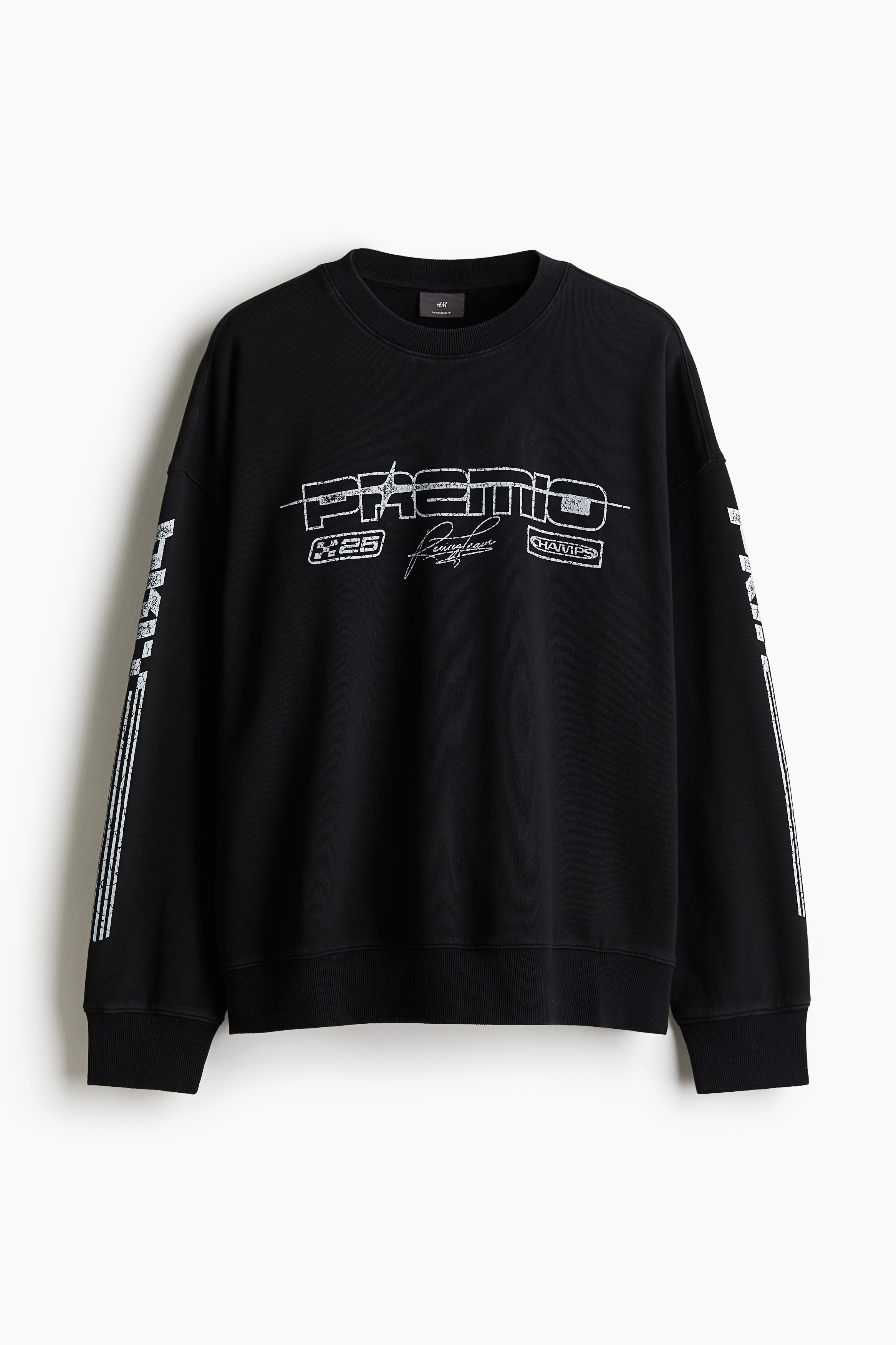 Men's Black/South Dakota Canyons Oversized Fit Printed sweatshirt
