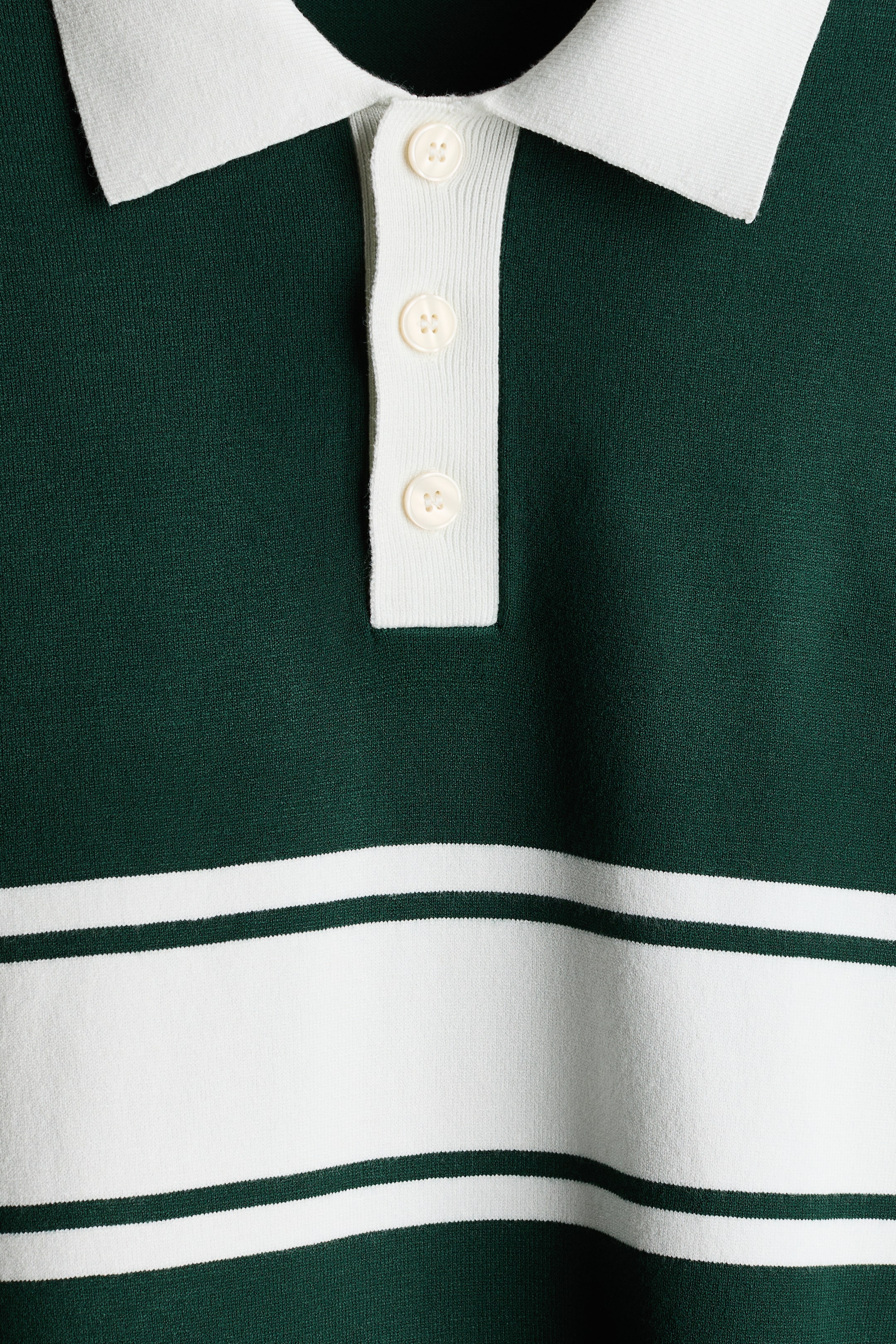 Loose-Fit Knit Polo Sweater