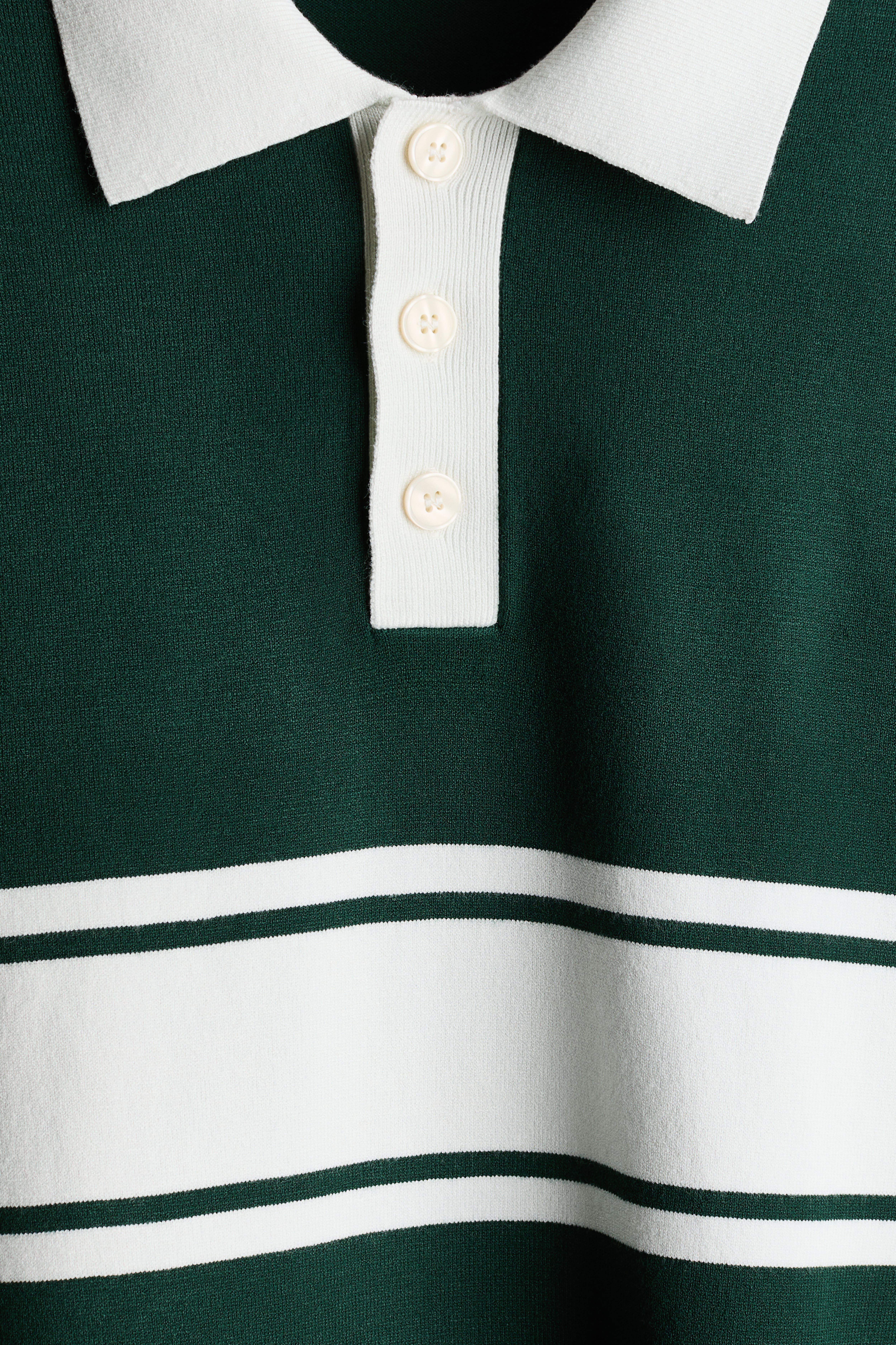 Loose-Fit Knit Polo Sweater