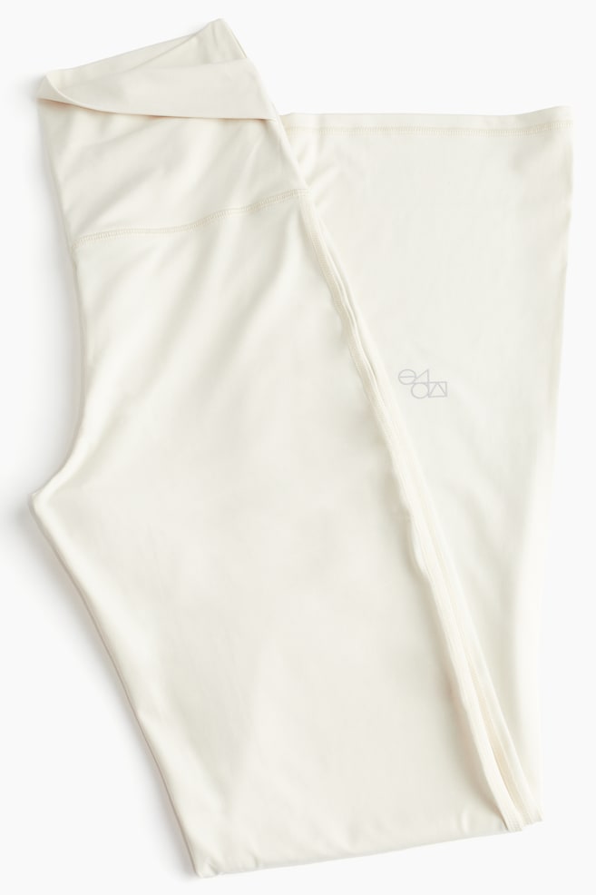 SoftMove™ Flared sports tights - Cream/Black/Dark grey - 2