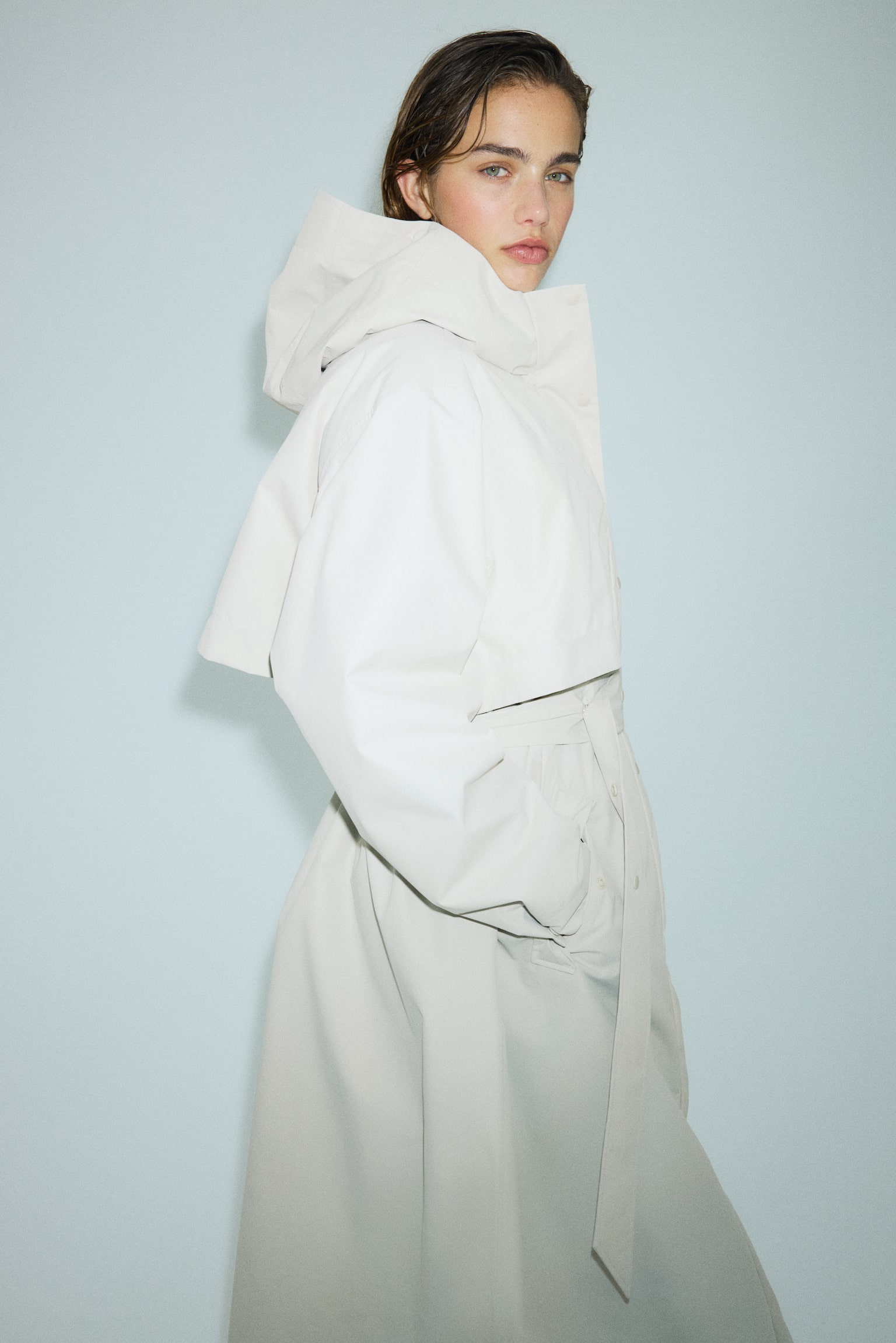 Trench coat with StormMove™ - Light beige - 1