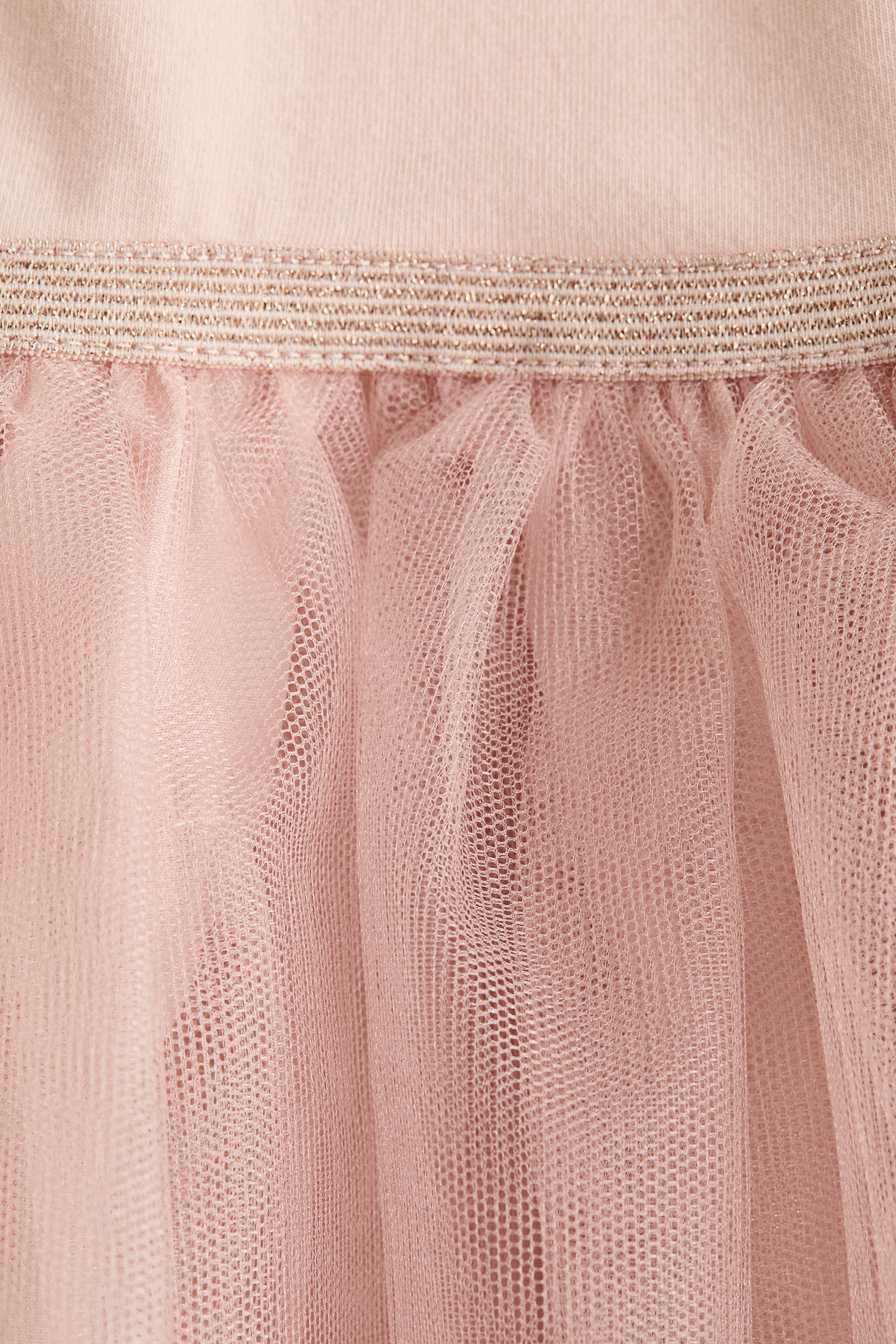 Jersey Dress with Tulle Skirt