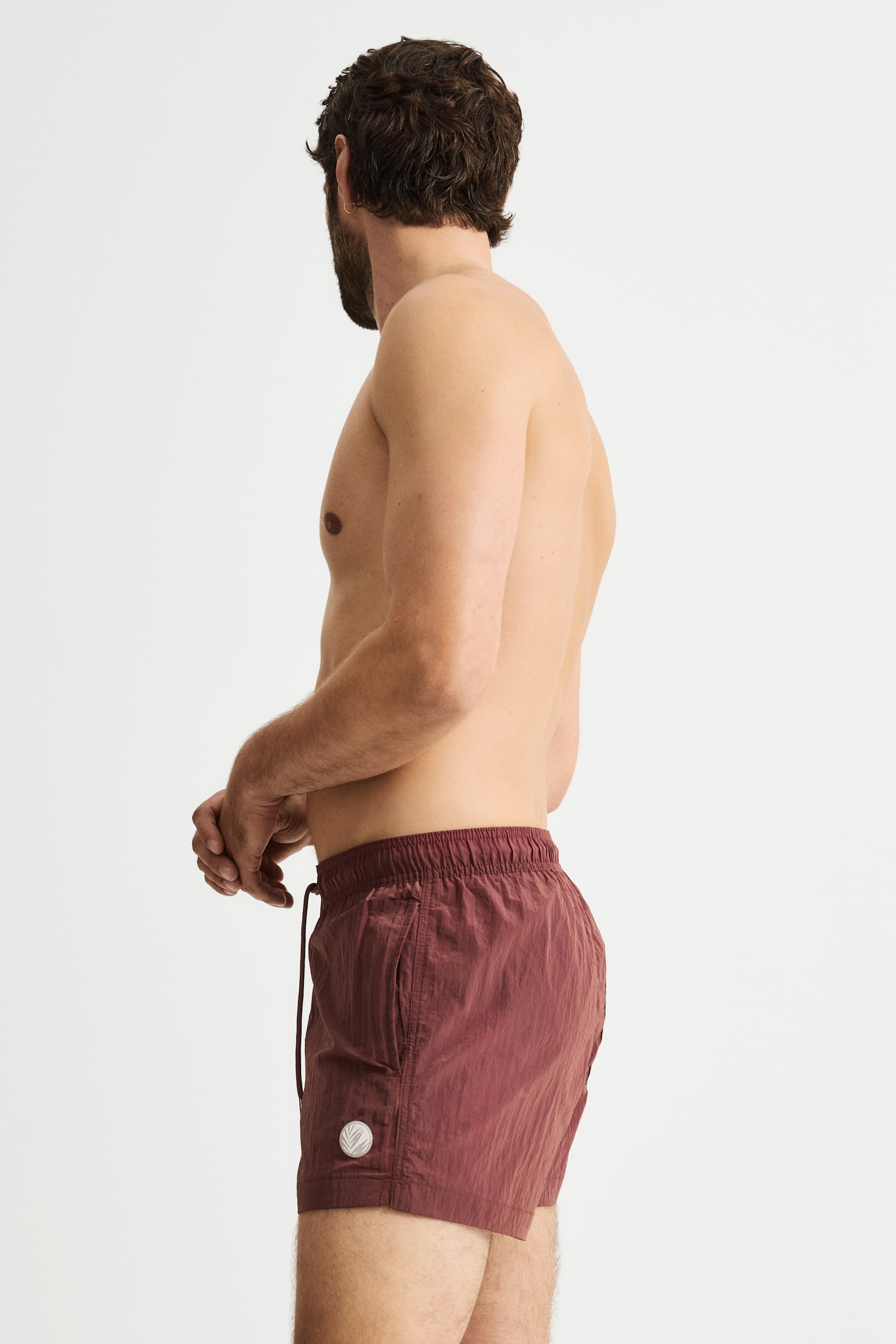 Traje de baño en nylon - Café teja/Verde caqui oscuro/Verde oliva - 5