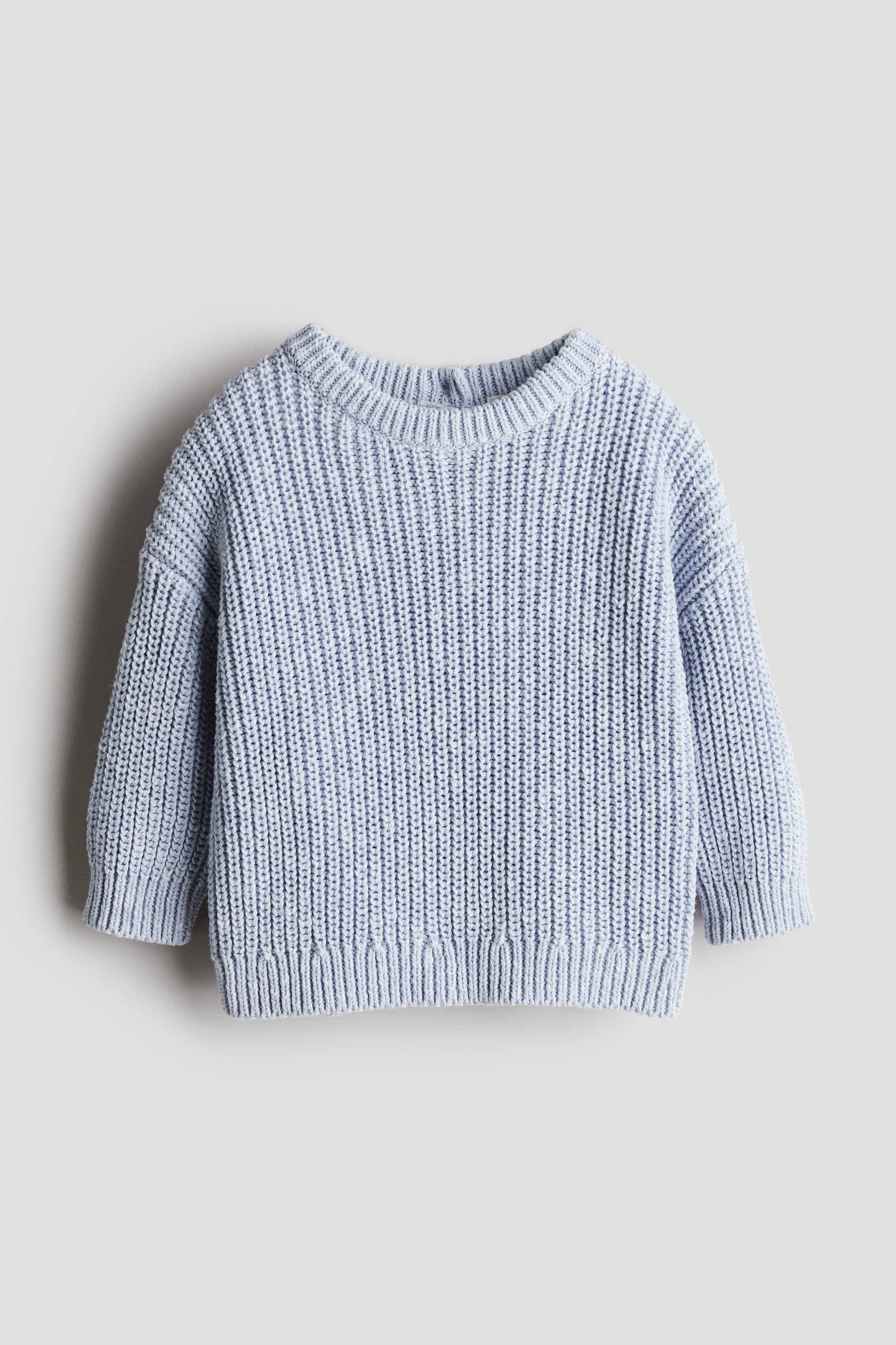 Patent-Knit Cotton Sweater