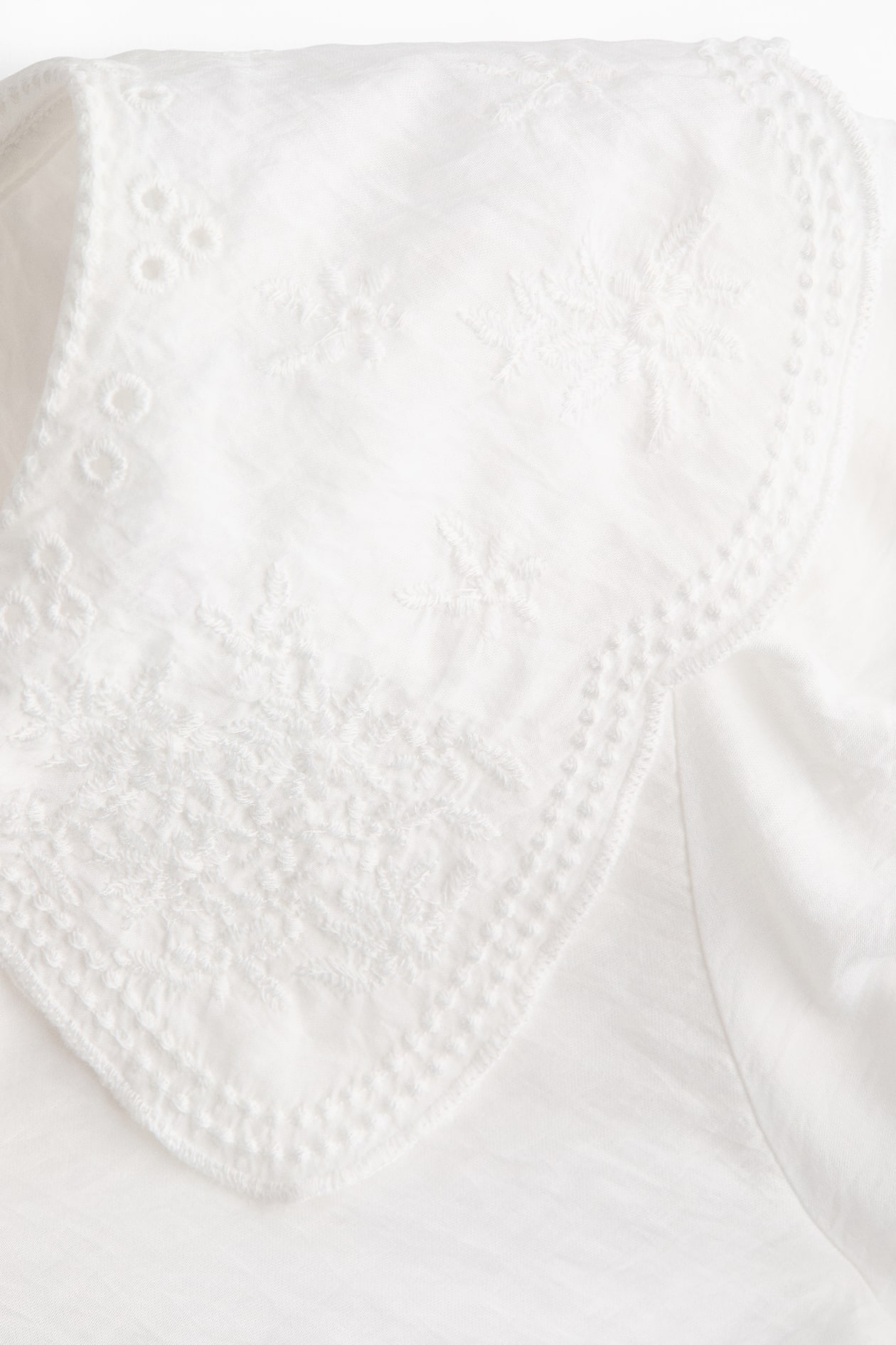 Blouse with Eyelet Embroidery - image 2
