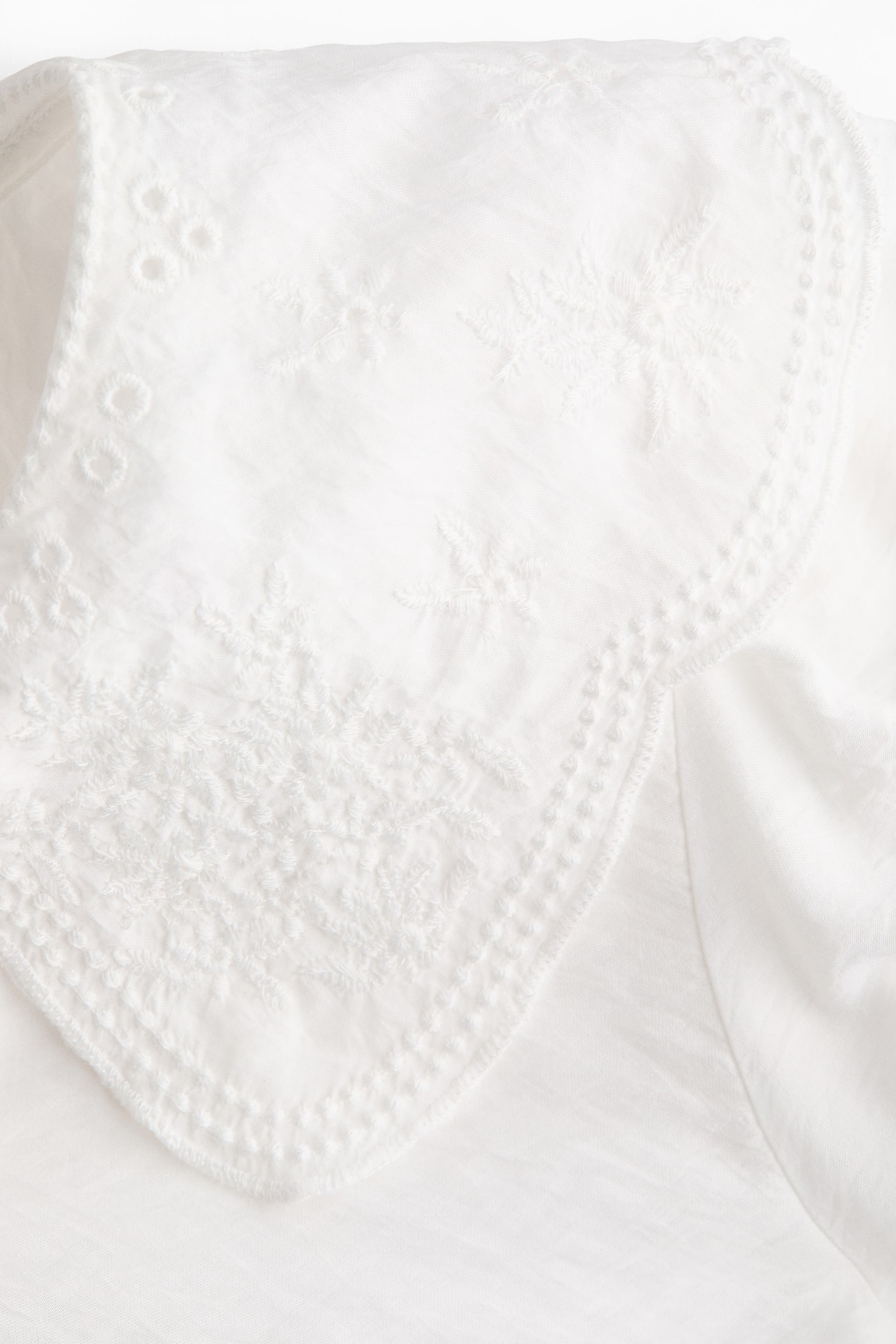 Broderie-anglaise blouse - White - 3