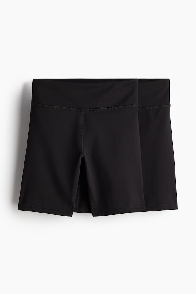 2-pack sports cycling shorts with DryMove™ - Black - 1