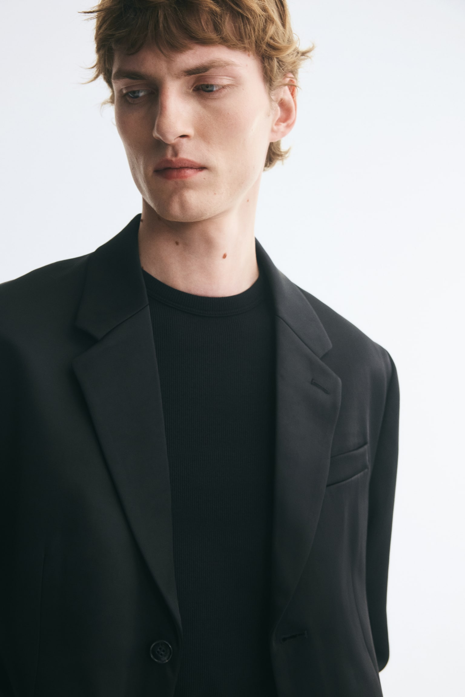 Мужская куртка H&M Regular-Fit Single-Breasted, цвет: Чёрный — фото 3