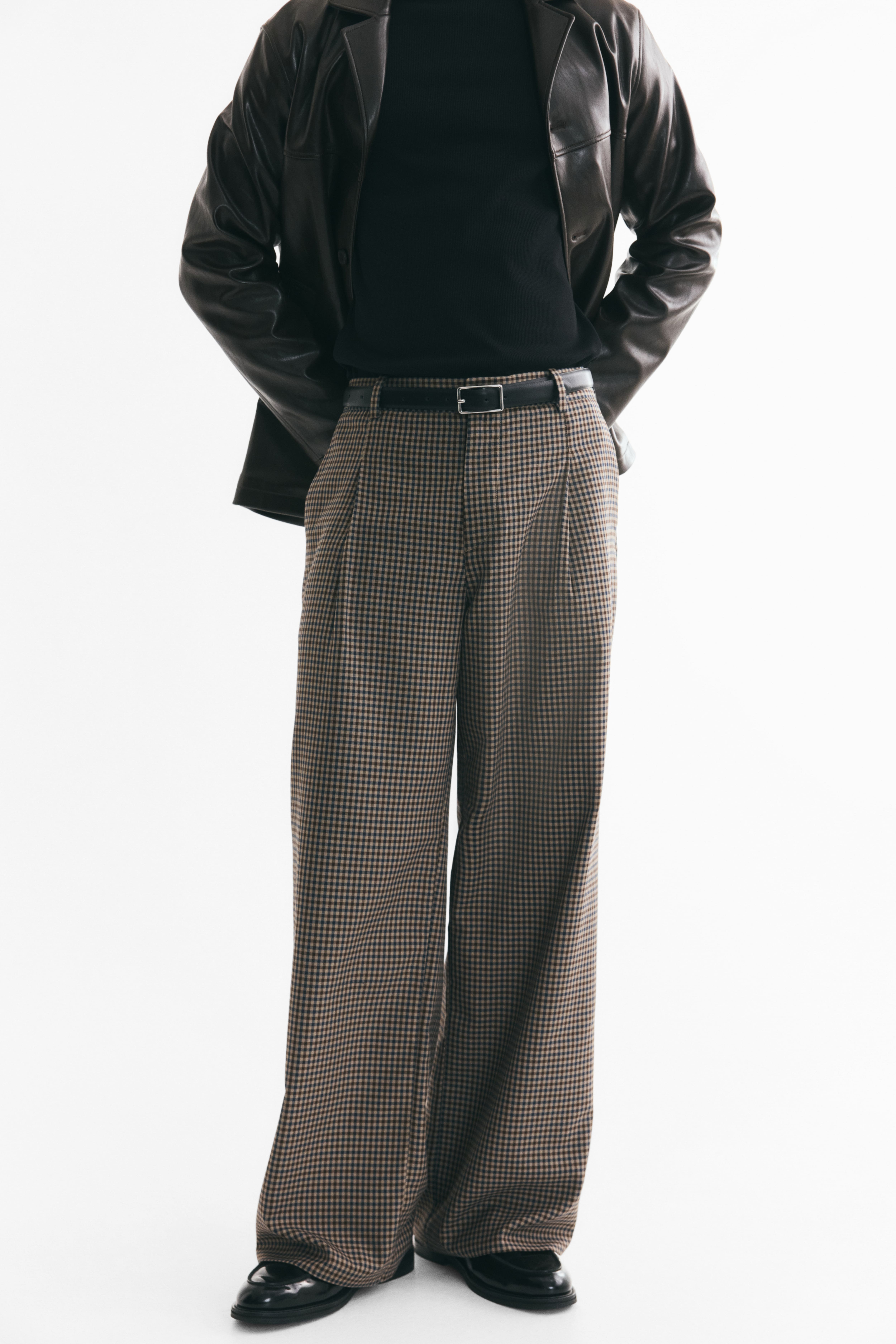Oversized Wide-Leg Tailored Pants
