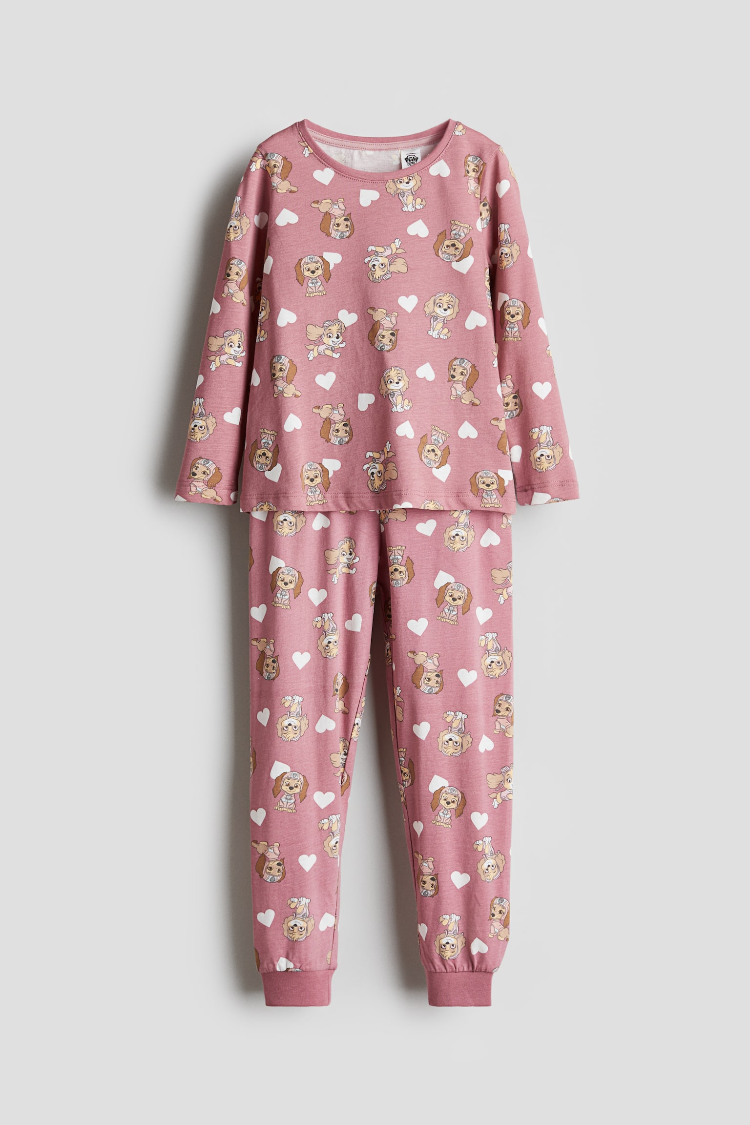 Jersey pyjamas - Dusty pink/Paw Patrol/Blue/Frozen/Dark grey/Minnie Mouse/Light blue/Lilo & Stitch/White/Hello Kitty/Light pink/Squishmallows/White/Disney Princesses/Pink/Barbie - 1