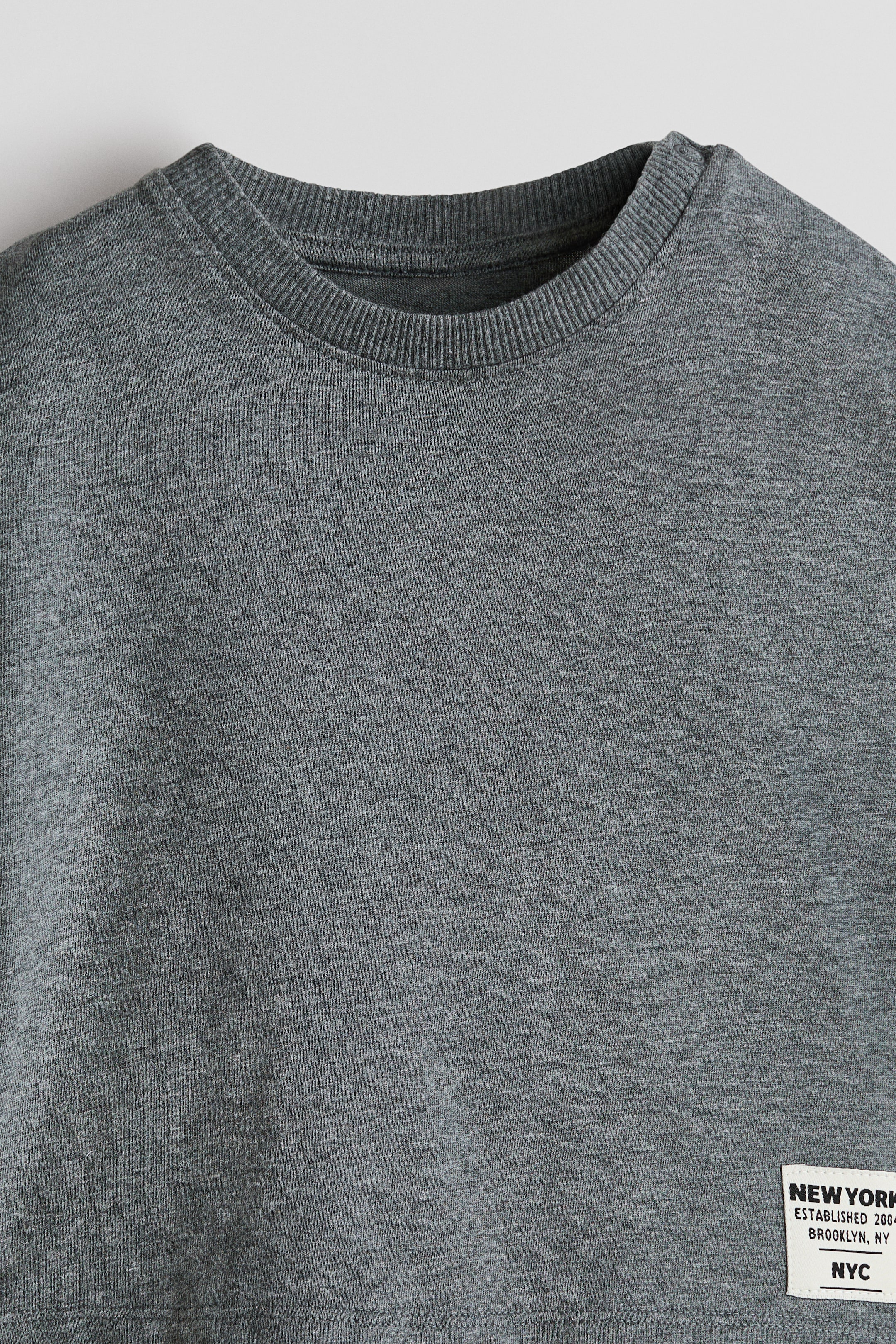 Детские футболки H&M 3-Pack Long-Sleeved Cotton T-Shirts — фото 4