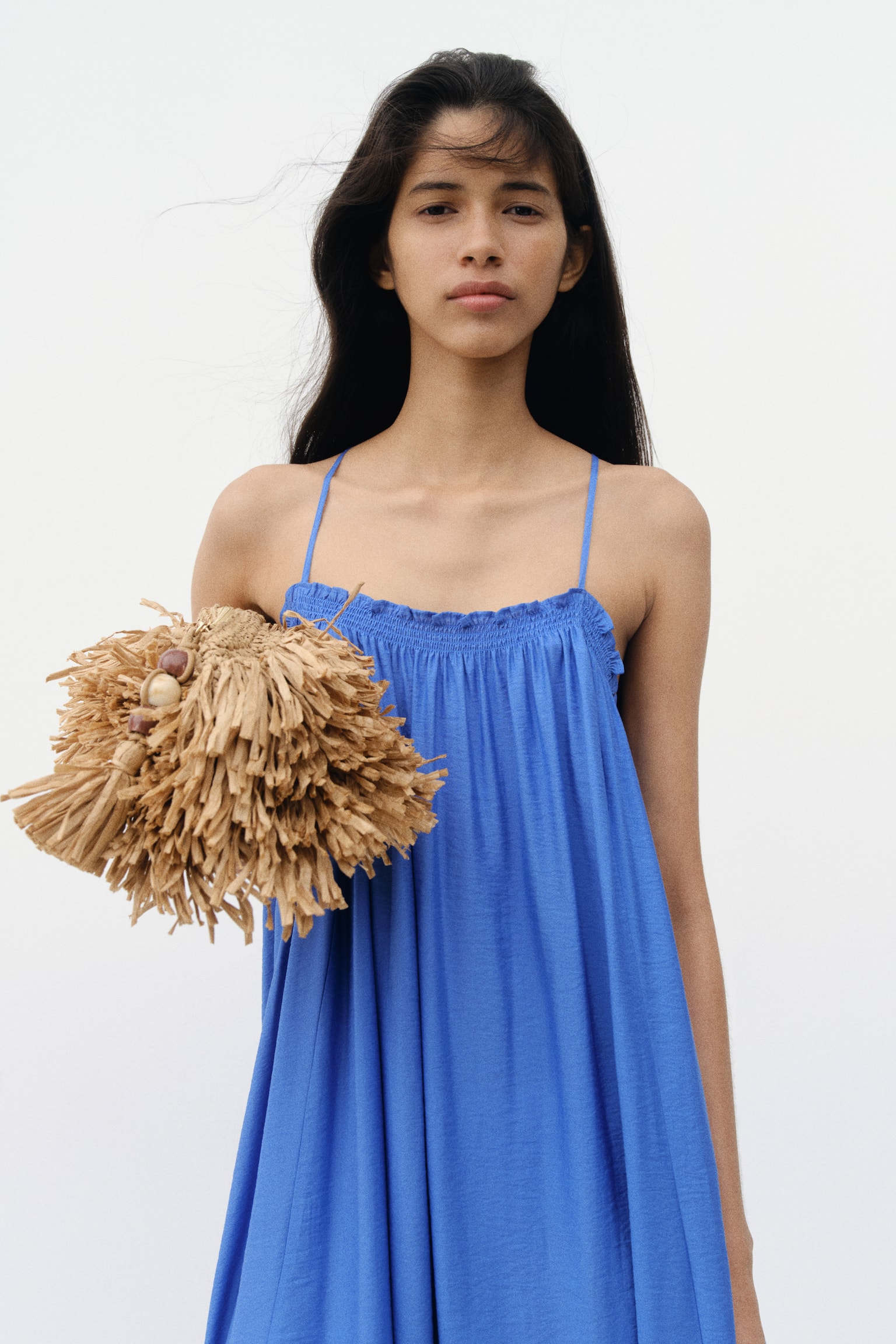 Женское платье H&M A-Line Low-Back, цвет: Синий — фото 3