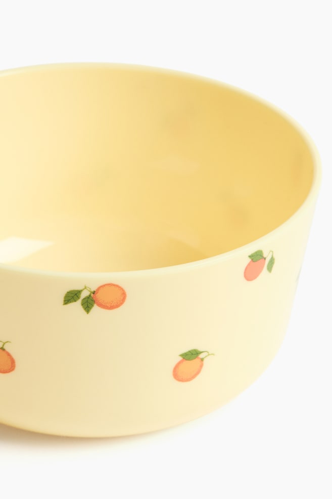 Tigela para criança com estampado-Amarelo claro/Laranjas - 4