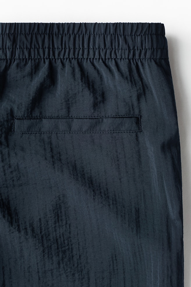 Relaxed-Fit Textured Pants - Black/White/Burgundy/Khaki green - 7