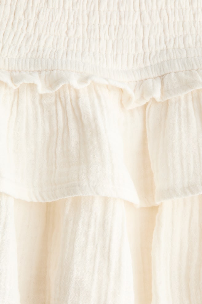 Mini-Stufenskort aus Viskose-Cremefarben - 3