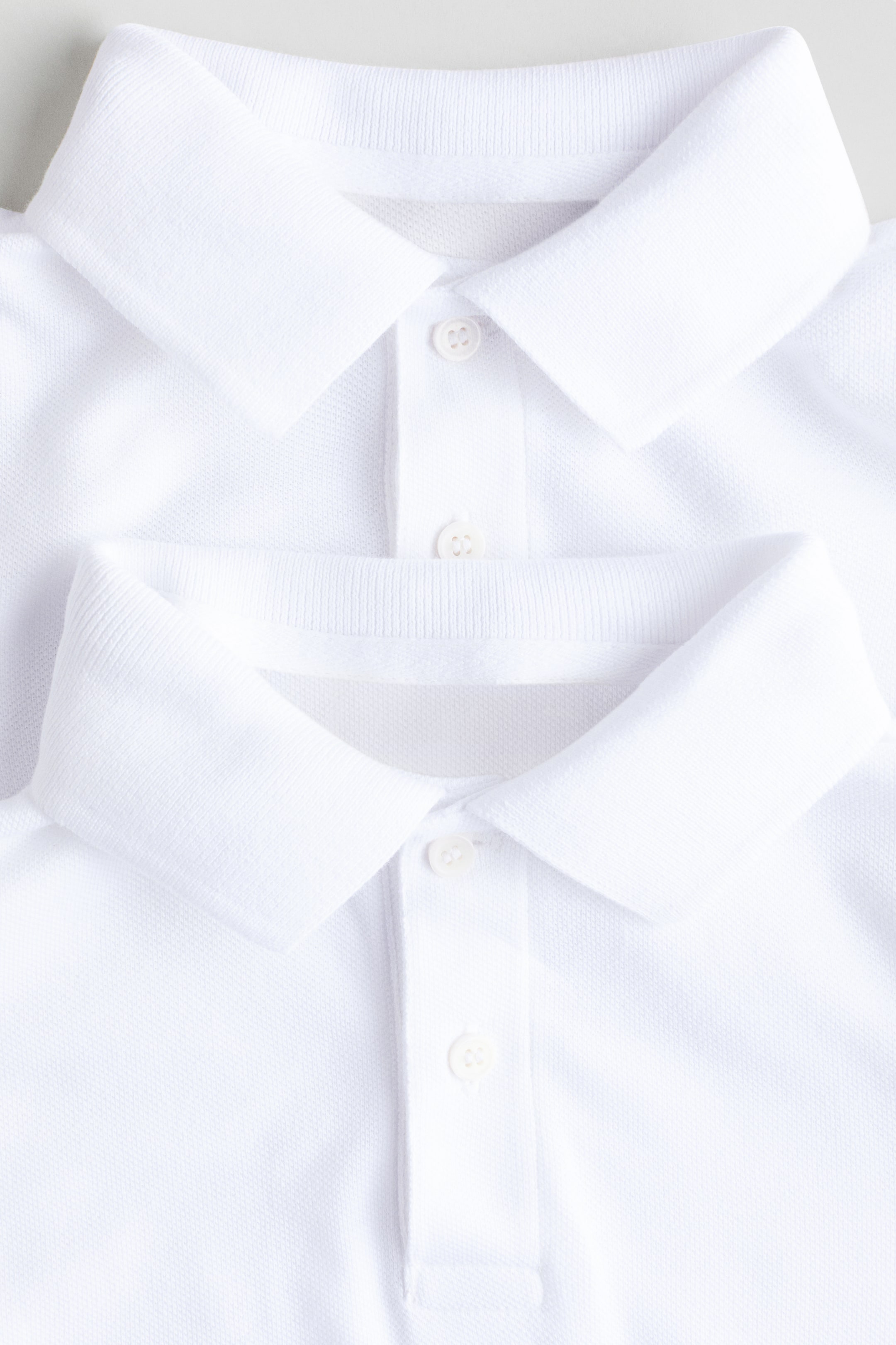 Детские рубашки H&M 2-pack Long-sleeved Polo Shirts — фото 7