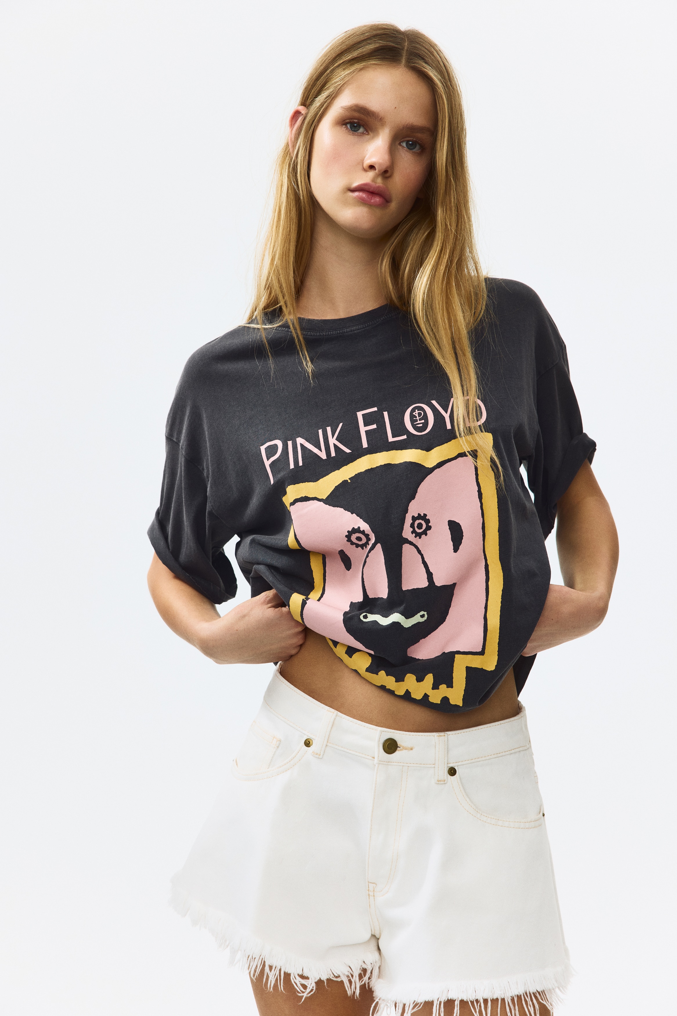 オーバーサイズ プリントTシャツ - ダークグレー/Pink Floyd/ホワイト/Condé Nast Glamour/クリーム/The Rolling Stones/ホワイト/Condé Nast Traveller/クリーム/Condé Nast Traveller/イエロー/Hotel Nuevo Mundo/ブラック/Condé Nast Glamour
