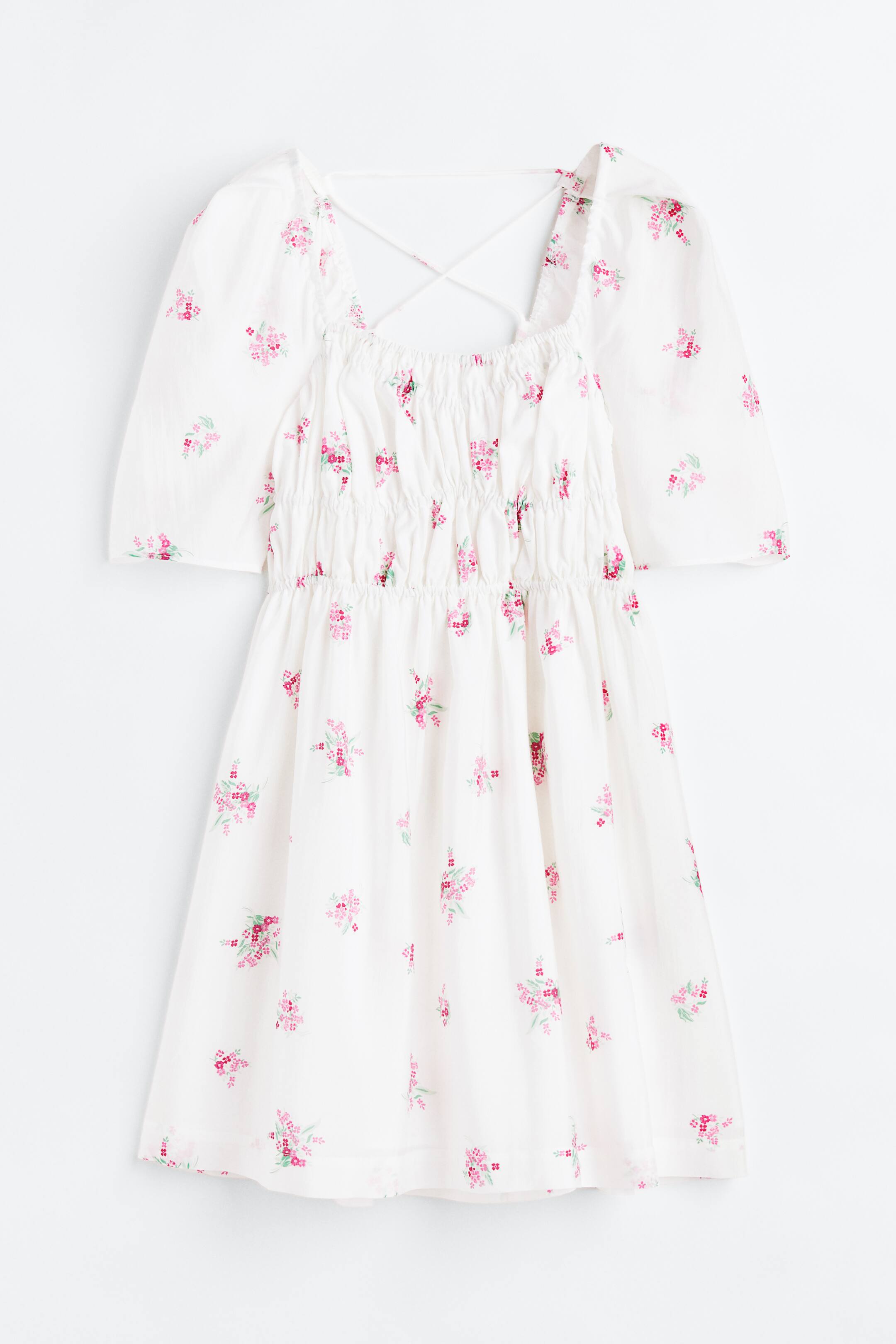 Xem ảnh lớn hơn: Váy buộc dây - Màu trắng/Hoa - Ladies | H&M VN 1