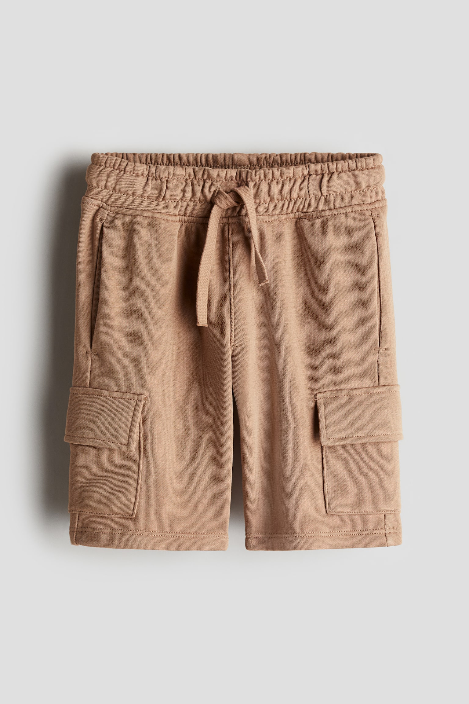 Cargo Sweat Shorts - Dark beige/Light green/Black/Light grey marle - 2