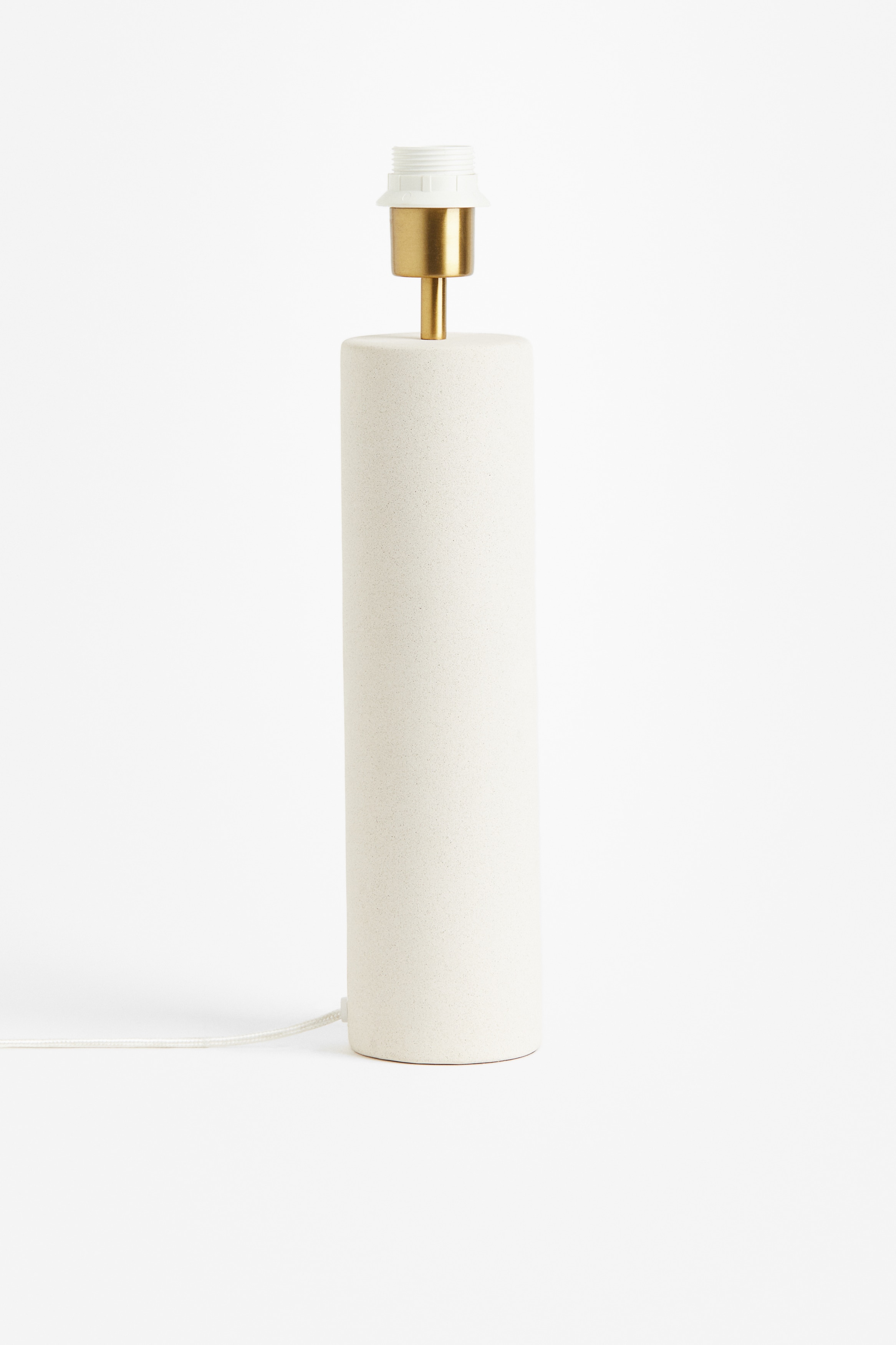 Pied de lampe cylindrique - Blanc