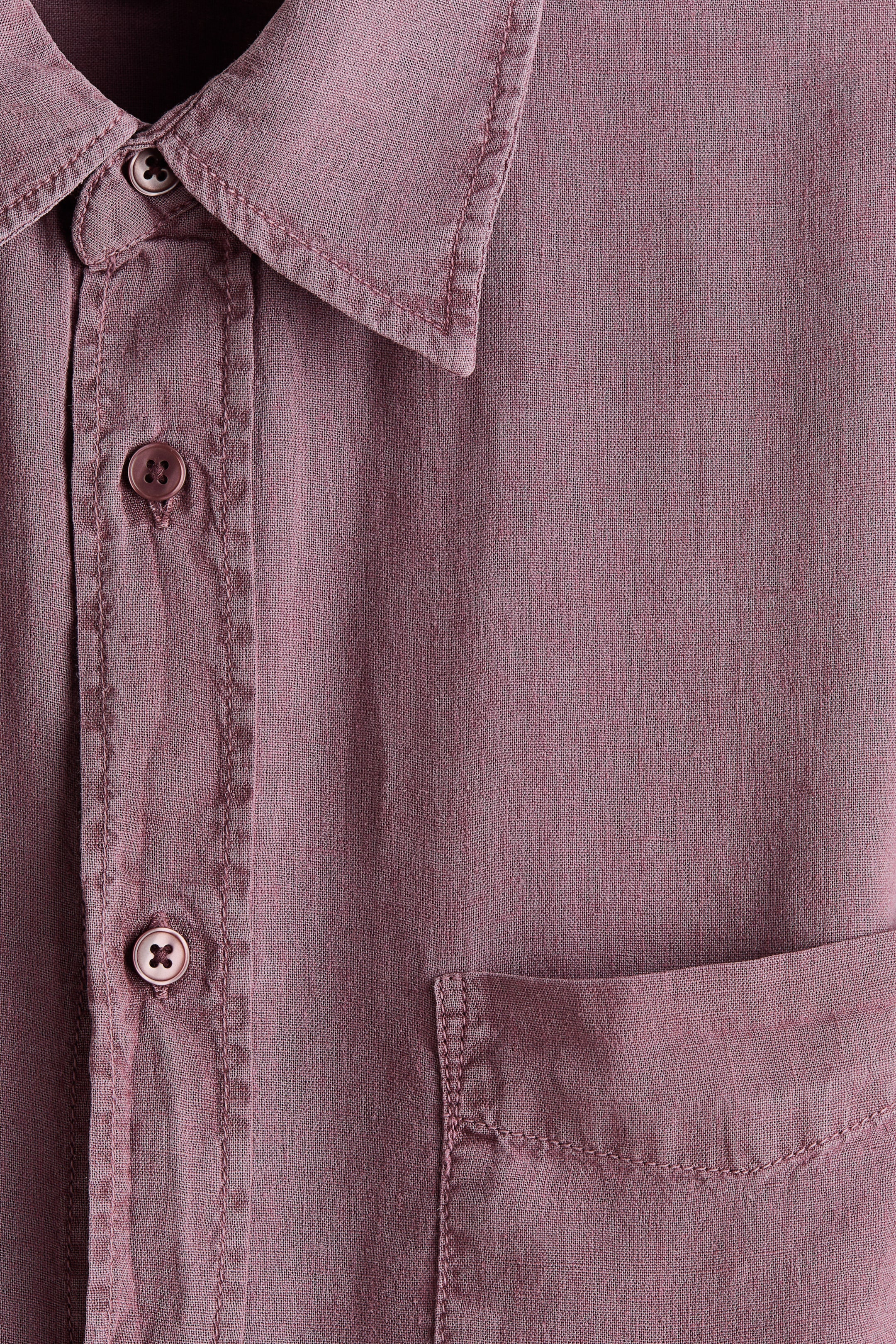 Relaxed-Fit Linen-Blend Shirt
