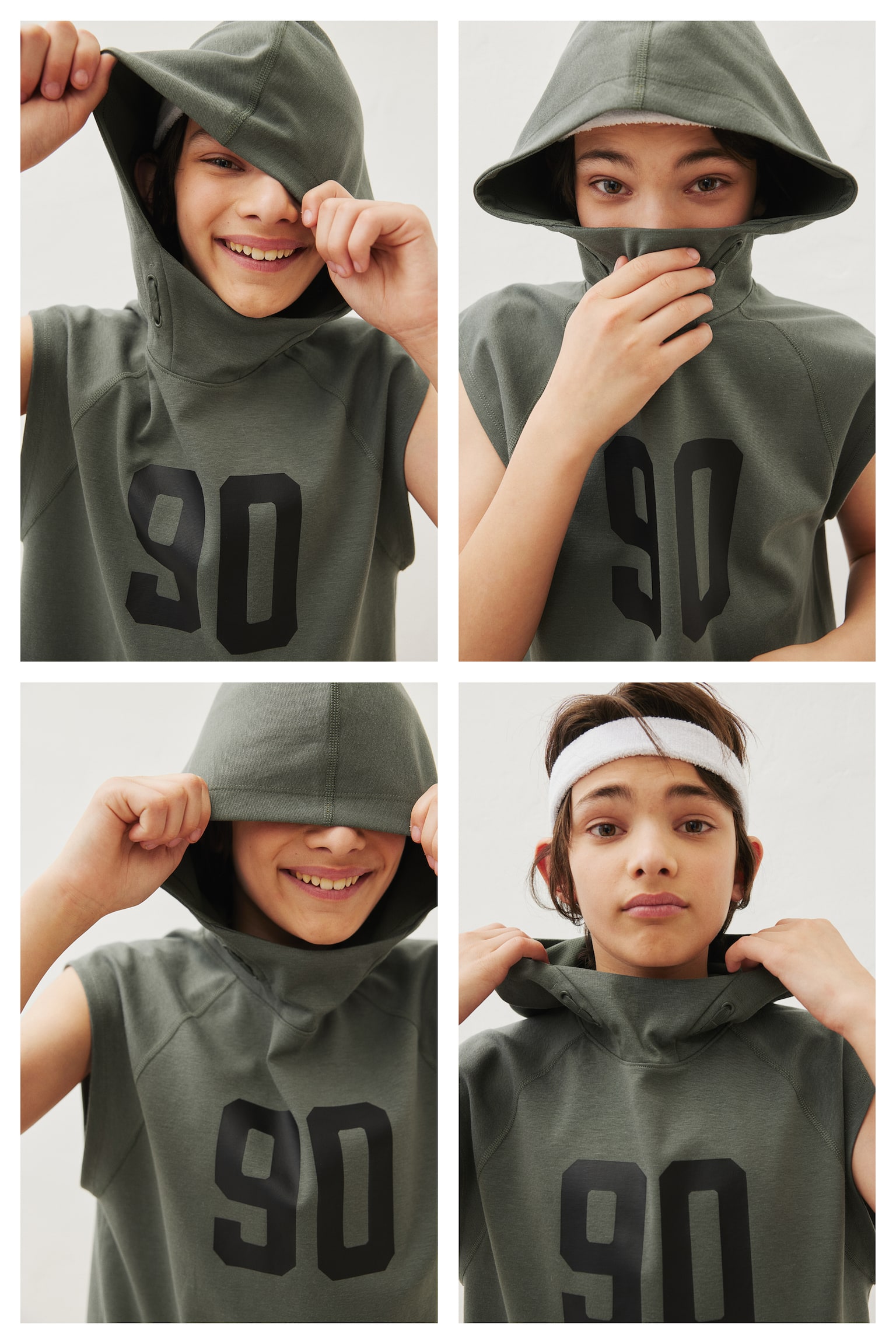 2-piece Jersey Activewear Set - Khaki green - 5