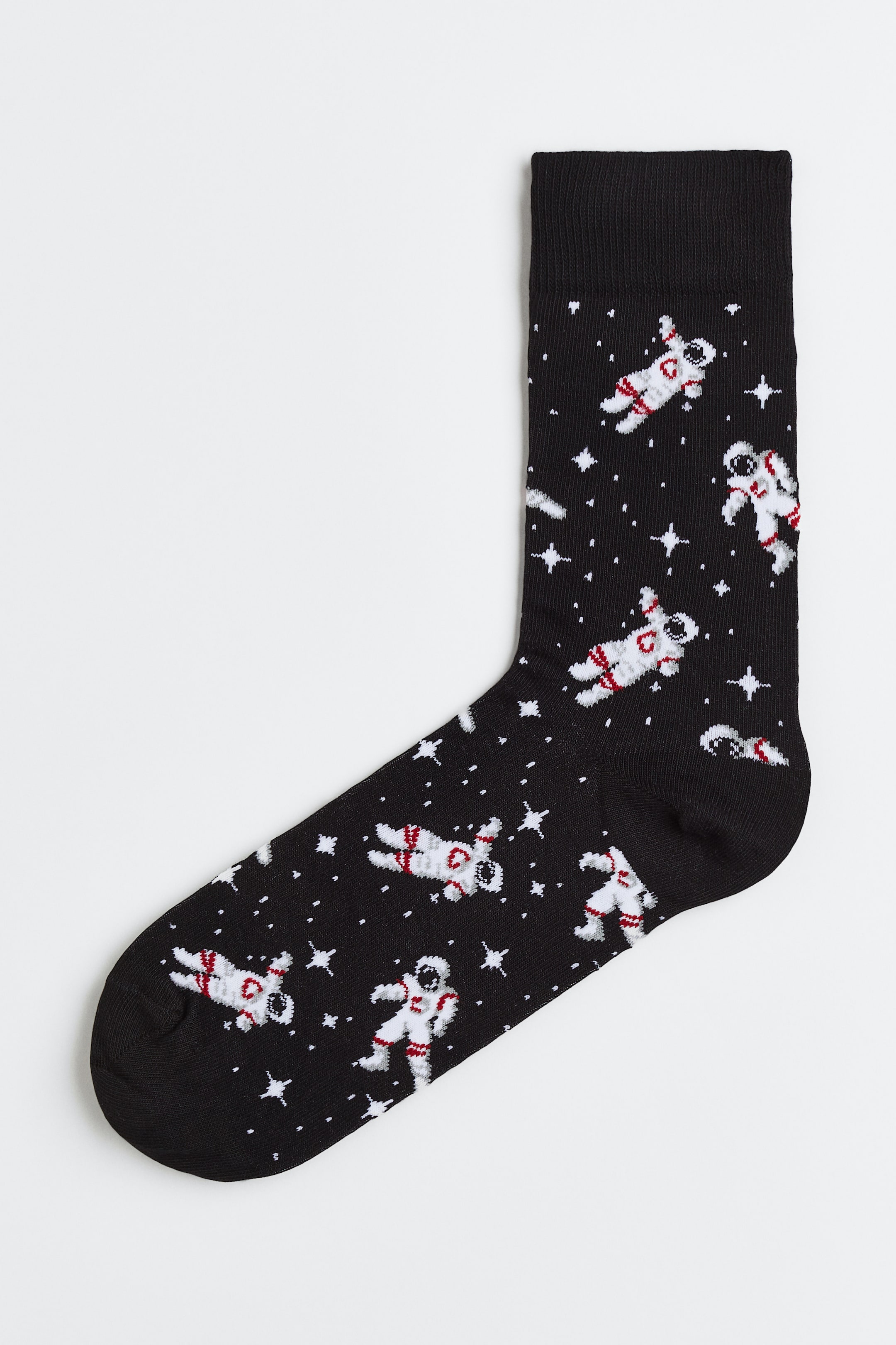 Xem ảnh lớn hơn: Tất hoa văn - Màu đen/Vũ trụ - Men | H&M VN 1