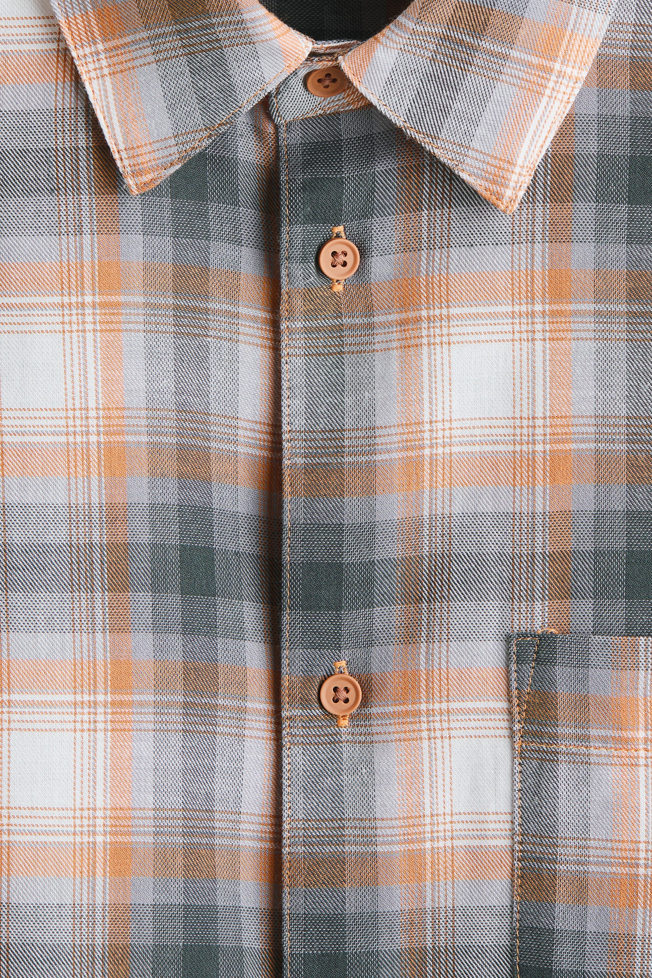 查看大圖: 標準剪裁襯衫 - 深灰色/格紋 - Men | H&M HK 2