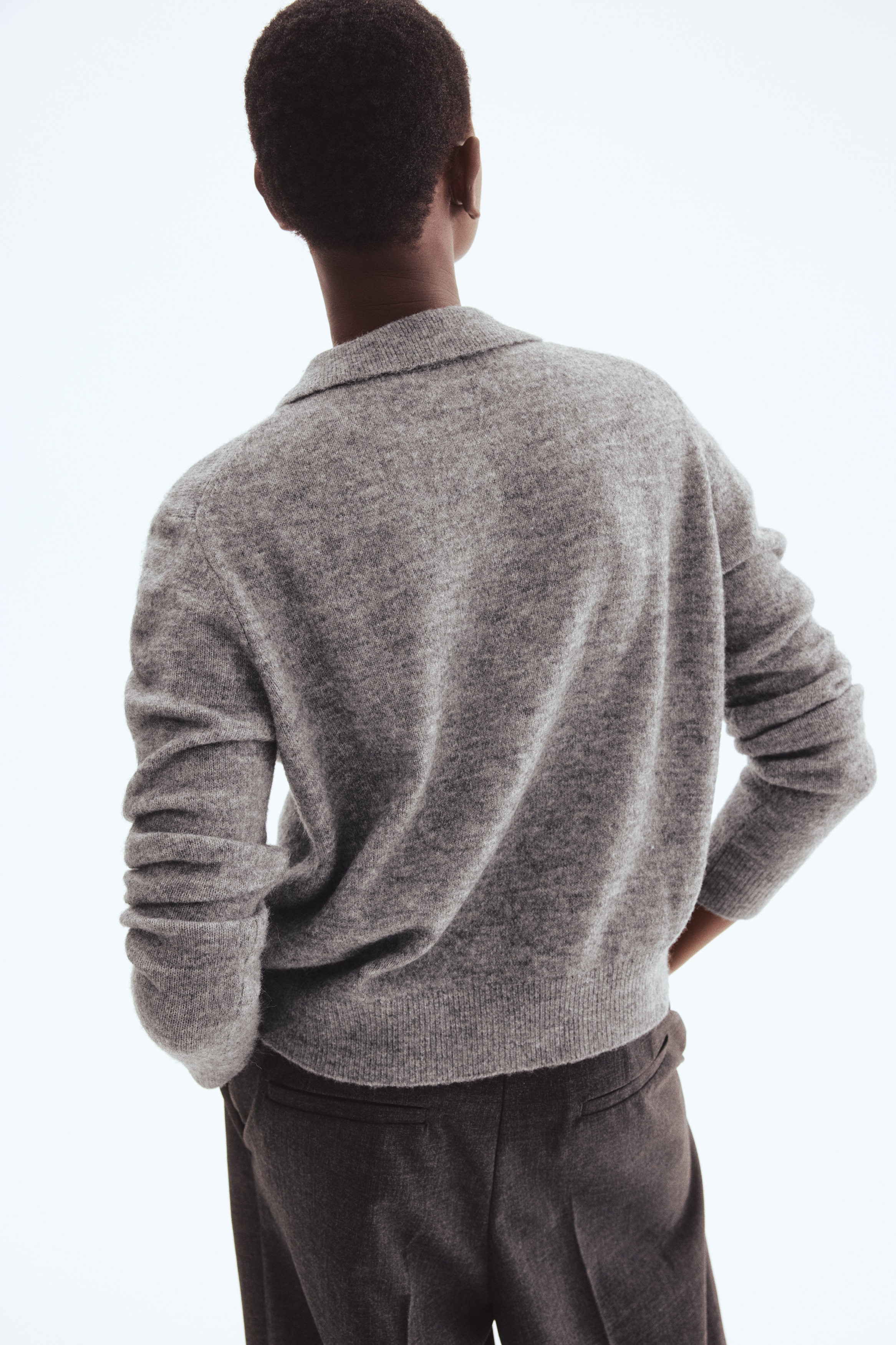 Collared cardigan