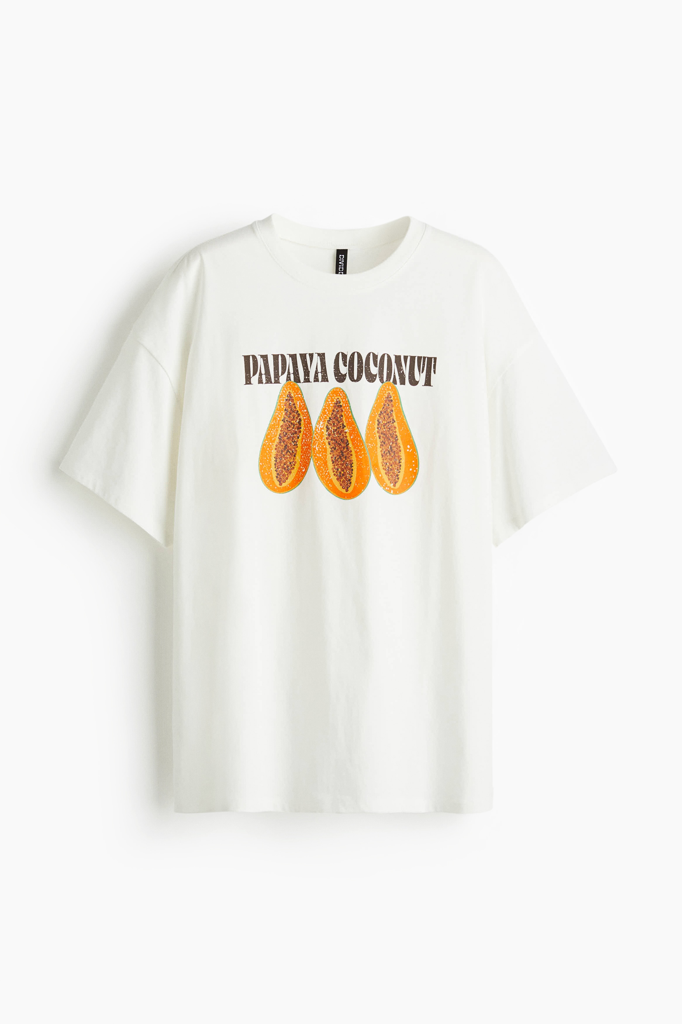 Oversized Print Tee - White/Papaya/White/Los Angeles/Navy blue/Milano/Dark grey/Alligator/White/Sardegna/Light grey marle/Milano/Light grey marle/Paris/Brown/86