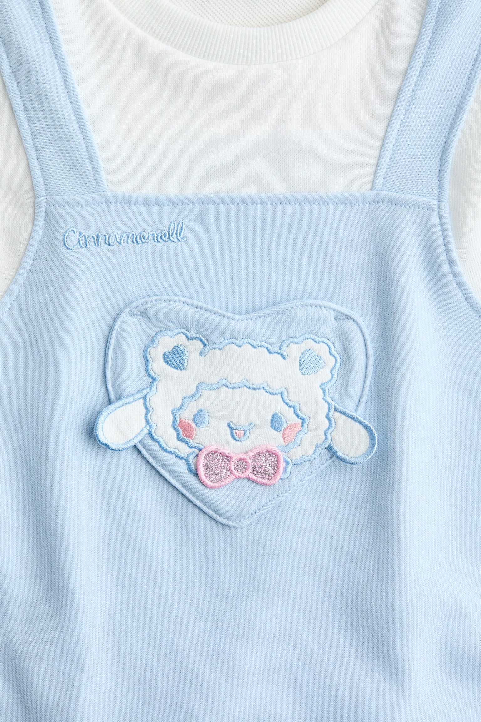 デザインスウェットワンピース - ライトブルー／シナモロール/ブラック／クロミ/ライトパープル／クロミ - 4