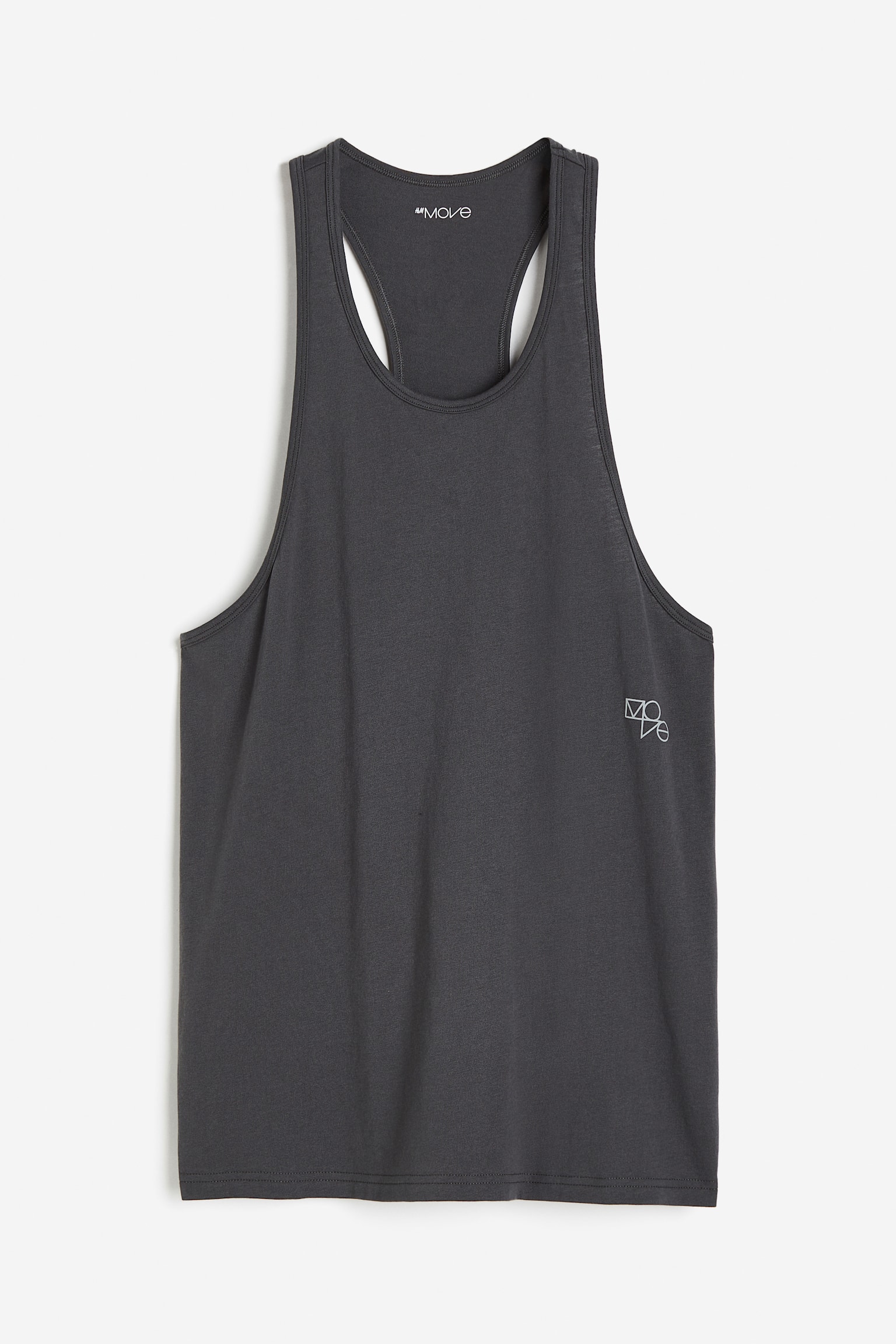 Regular Fit Sports vest top in DryMove™ - Dark grey/However You Move/Grey marl/Black/White - 2