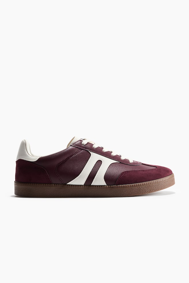 Sneakers - Bordeaux/Blanc/Noir - 1