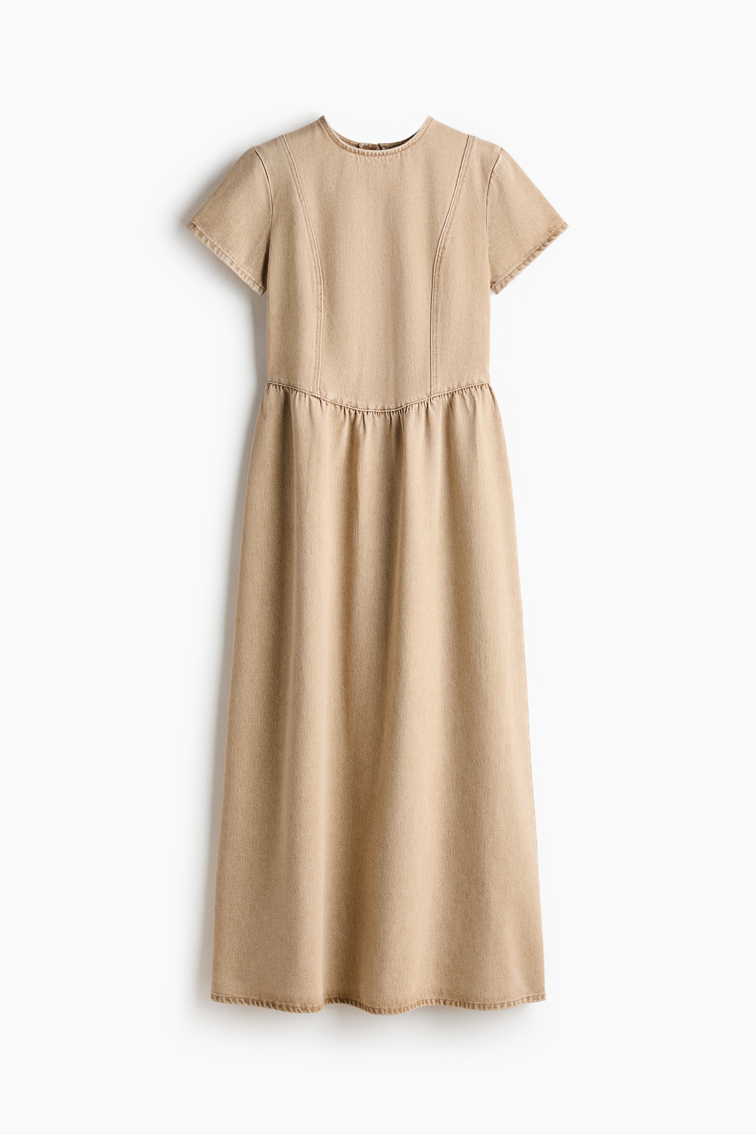 Denim maxi dress - Beige - 1