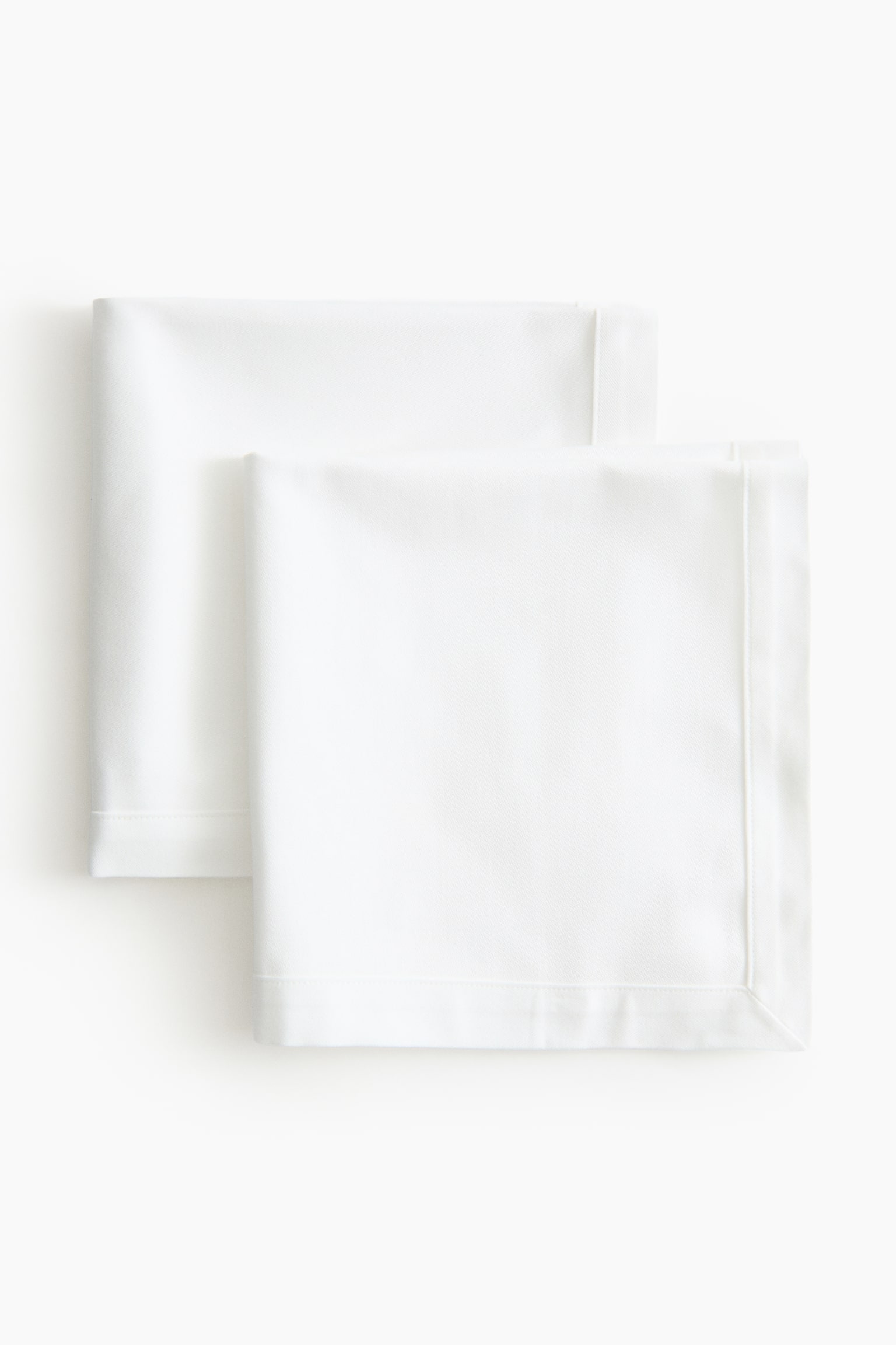 2-Pack Damask Napkins - White
