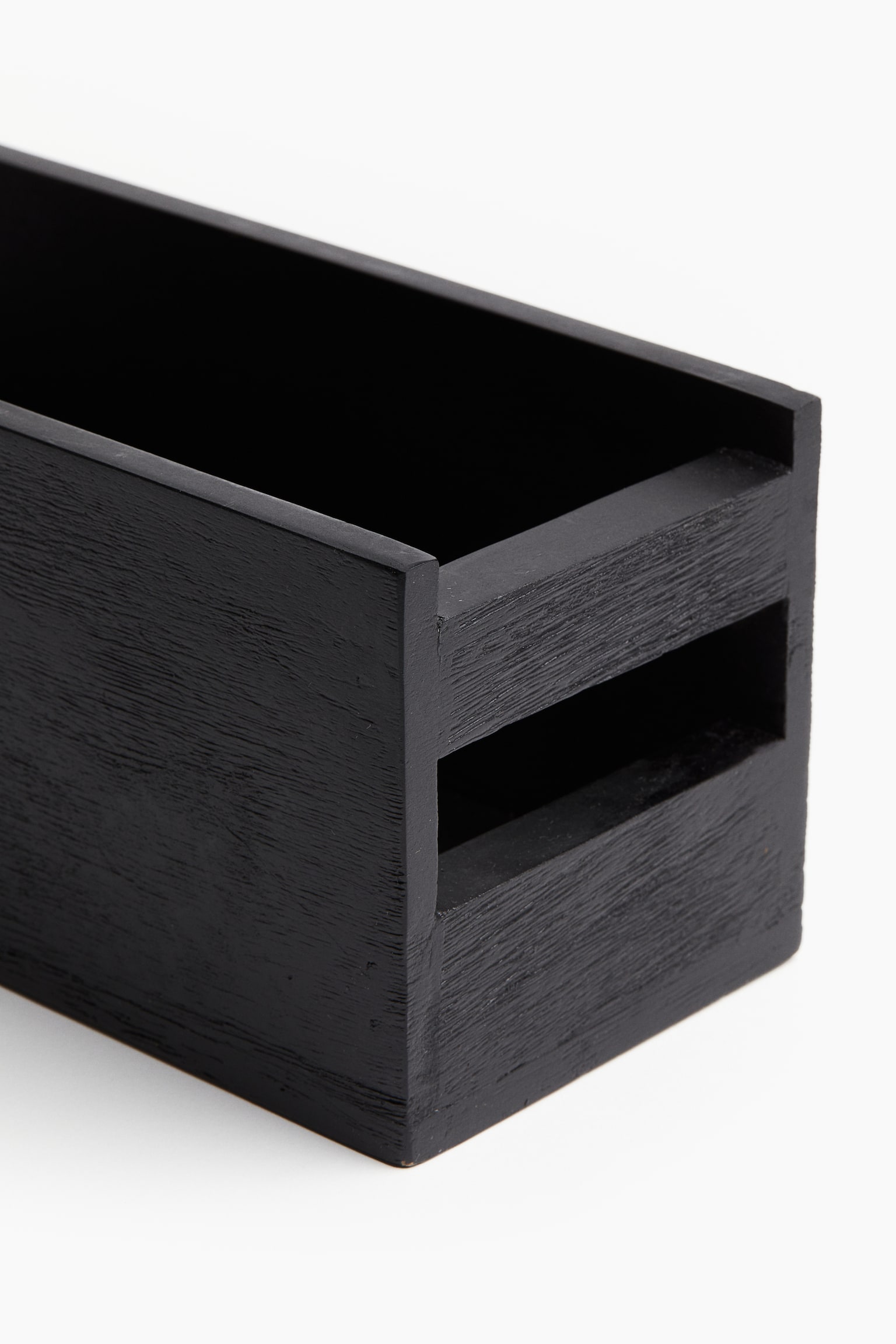 Wooden spice box - Black/Beige - 2