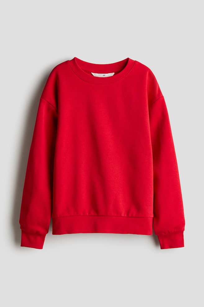 Sweatshirt - Red/Black/Dark blue/Dark green/Grey/Dark beige marl - 1
