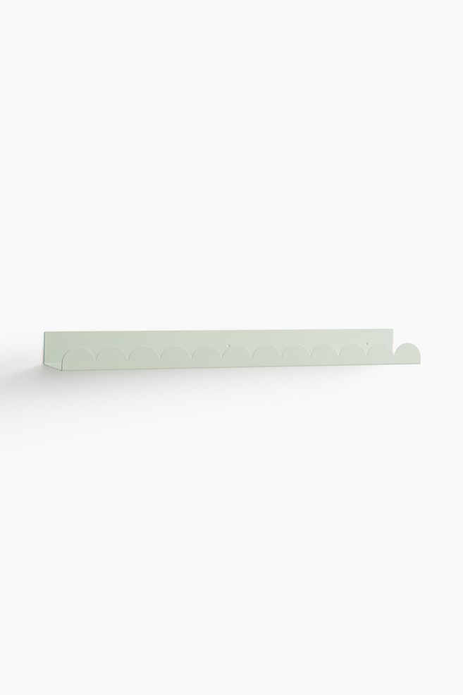 Prateleira de parede em metal - Verde cinza claro/Rosa seco/Cinzento claro - 1