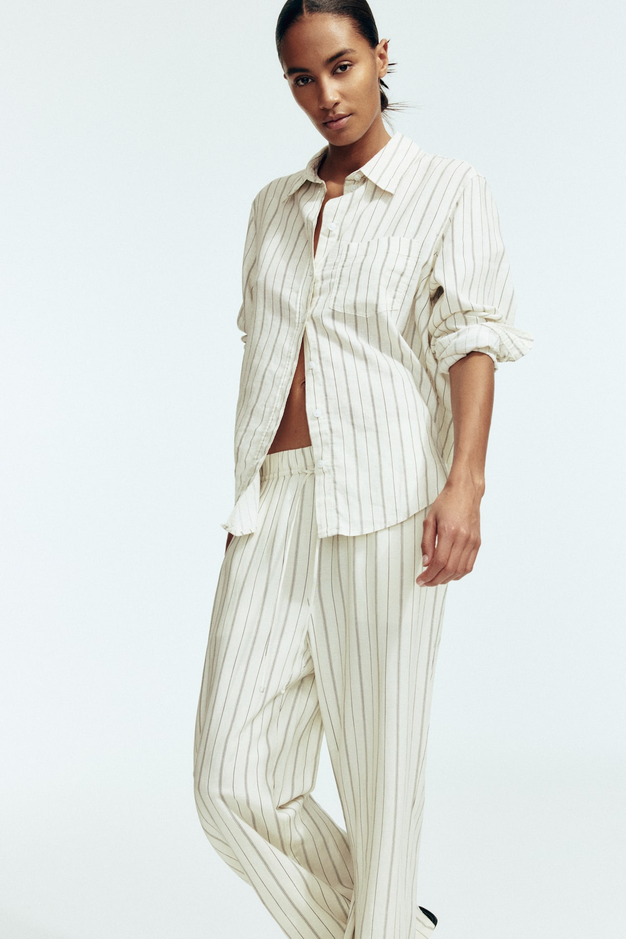 Linen-Blend Pants - image 2