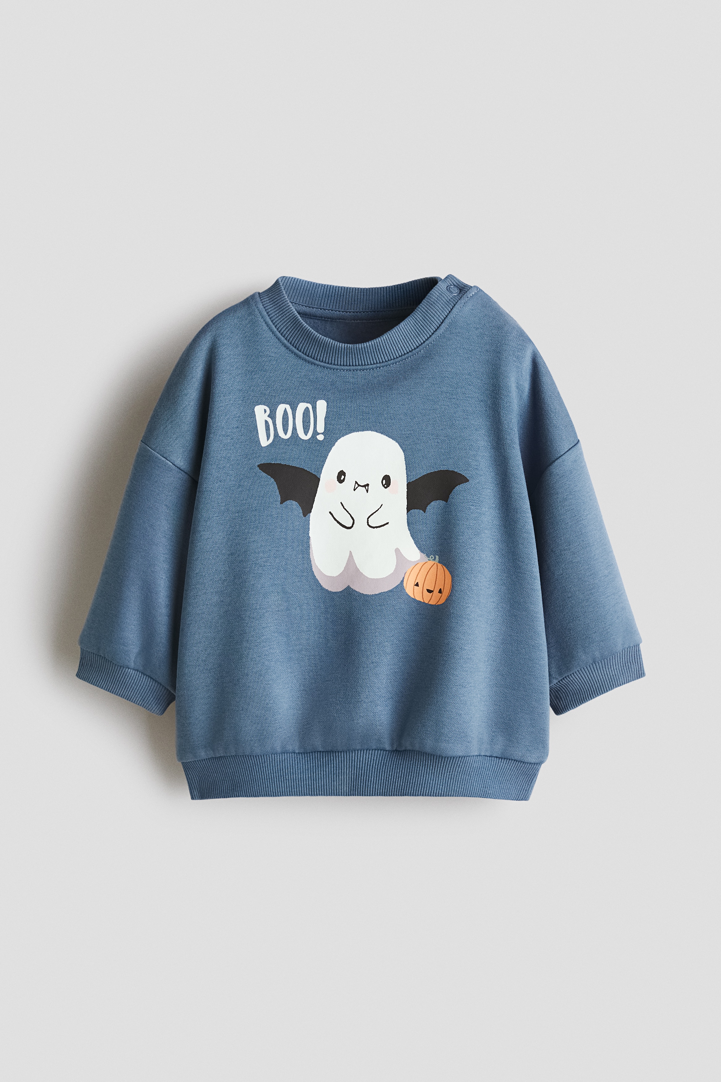 Printed sweatshirt - Light dusty blue/Boo!/Navy blue/Space/White/Cars/Dark red/NYC/Green/White/Navy blue/Little Bro/Cream/Cars/Light green/Dinosaur/Light brown/1975