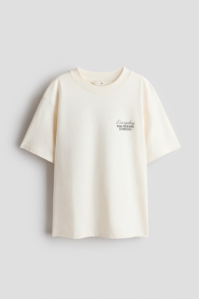 T-shirt loose imprimé - Crème/Effortless/Crème/NYC/Gris foncé/Non-Stop/Bleu vif/Champs/Blanc/State Champions 98/Bleu acier/LA/Rouge/Manhattan/Blanc/NASA/Noir/East Coast/Crème/Cali/Gris/Los Angeles/Blanc/marbré/Bleu clair/batik - 1